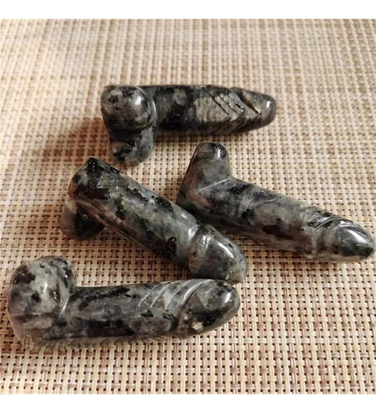 Hand-Carved Men's Natural Quartz Stones - Plum Color - 2 Inch Gift | Enpap & Xingyong - Buy Online on GoSupps.com