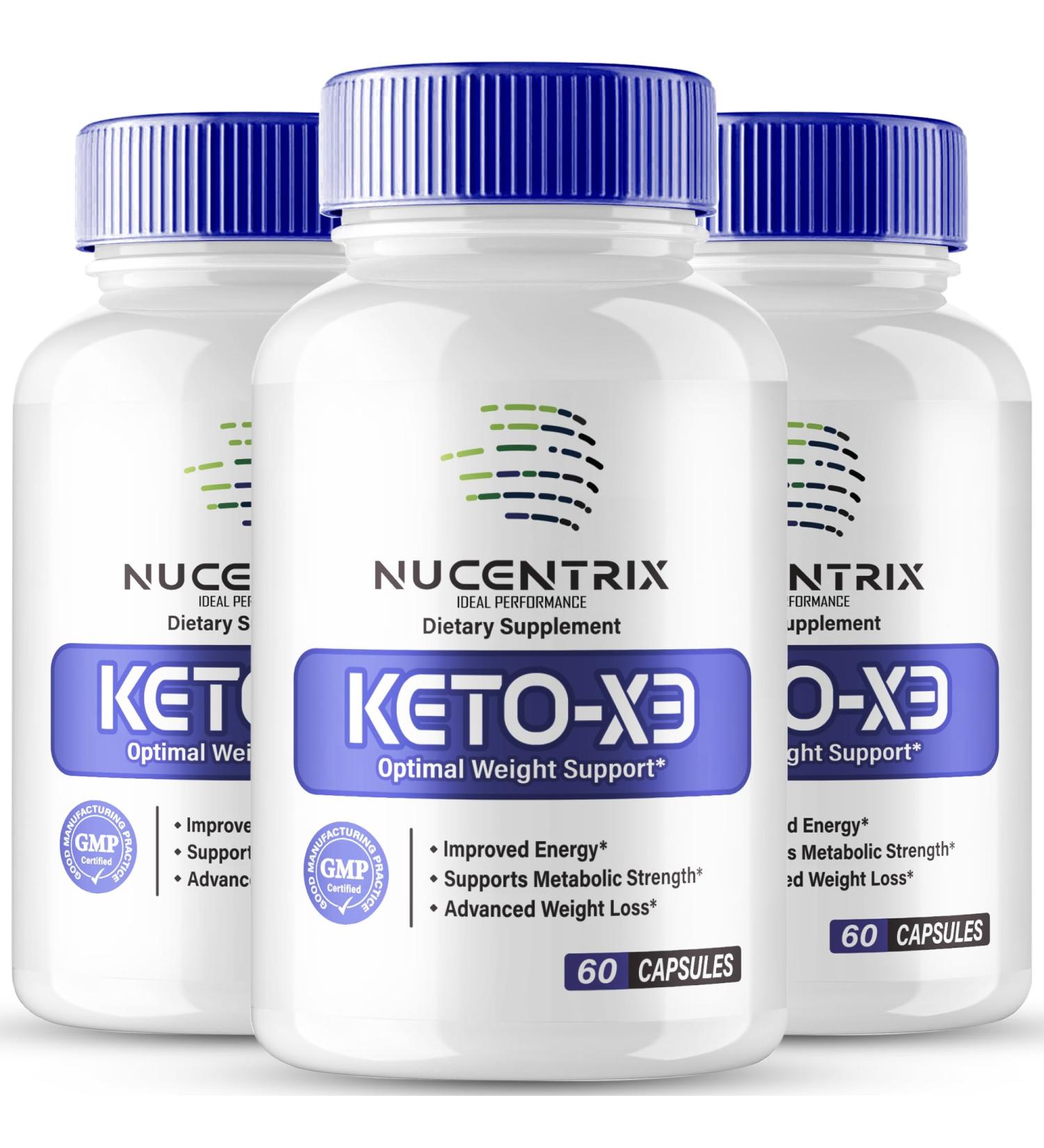 Nucentrix Keto Capsules Nucentrix Advanced Formula Supplement Pills - Maximum Strength Nucen Trix Health and Wellness Capsules All Natural Keto Pills Nucen Trix Keto Reviews (3 Pack) - Buy Online on GoSupps.com