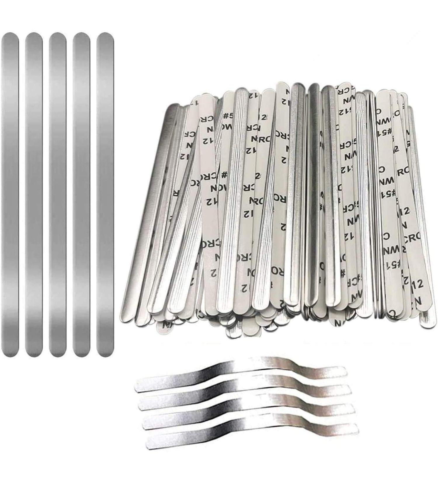 100Pcs Aluminum Metal Nose Bridge Strips for Masks - Adjustable Nose Clips Wire for DIY Mask Making - Sewing Crafts Accessories - Buy Online on GoSupps.com