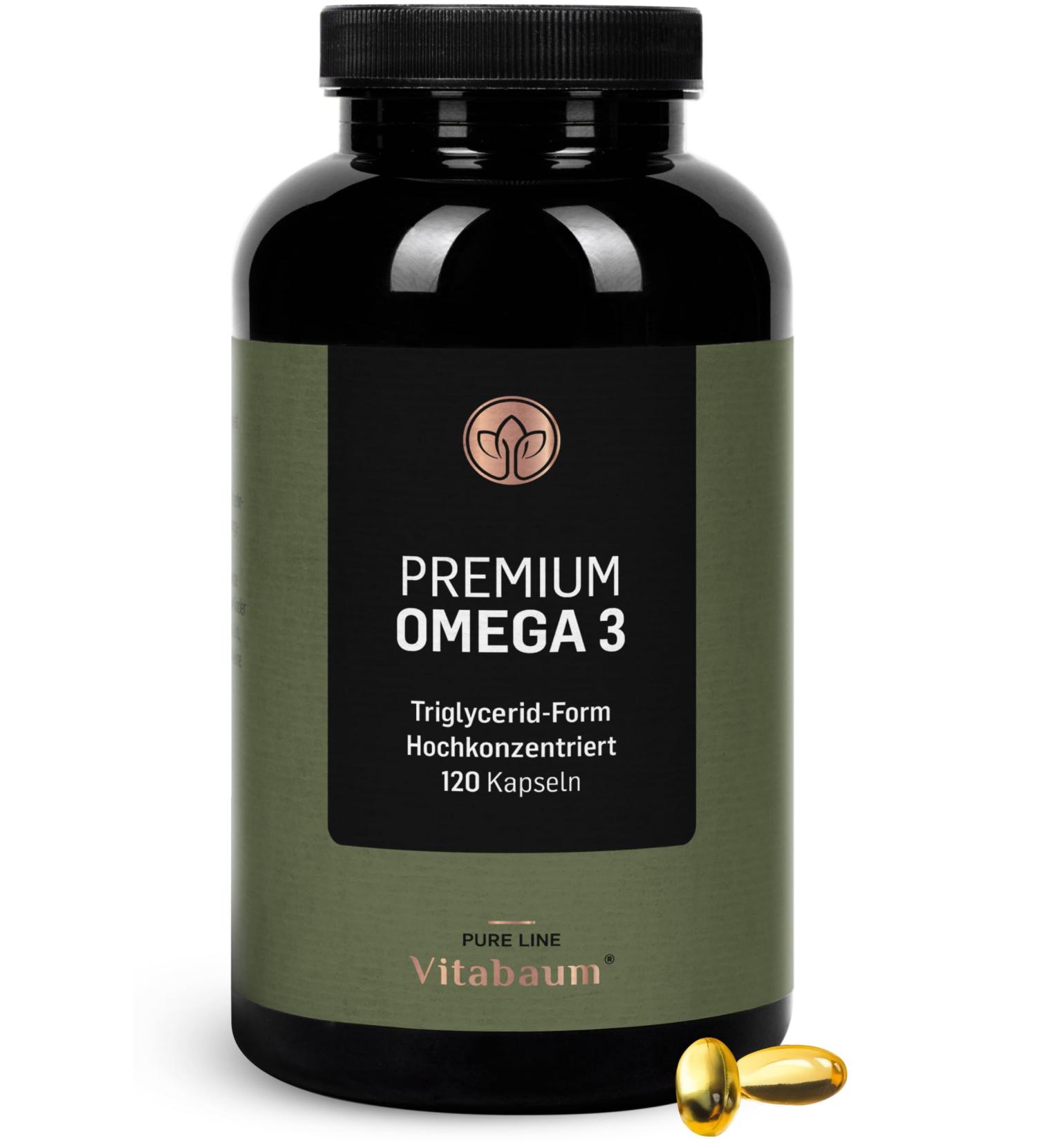  Vitabaum Vitabaum Omega-3-40/30 Premium EPA/DHA in Triglyceride Form - Optimal Bioavailability - 120 Softgels - 4 Month Supply - Gluten-Free Lactose-Free - Buy Online on GoSupps.com