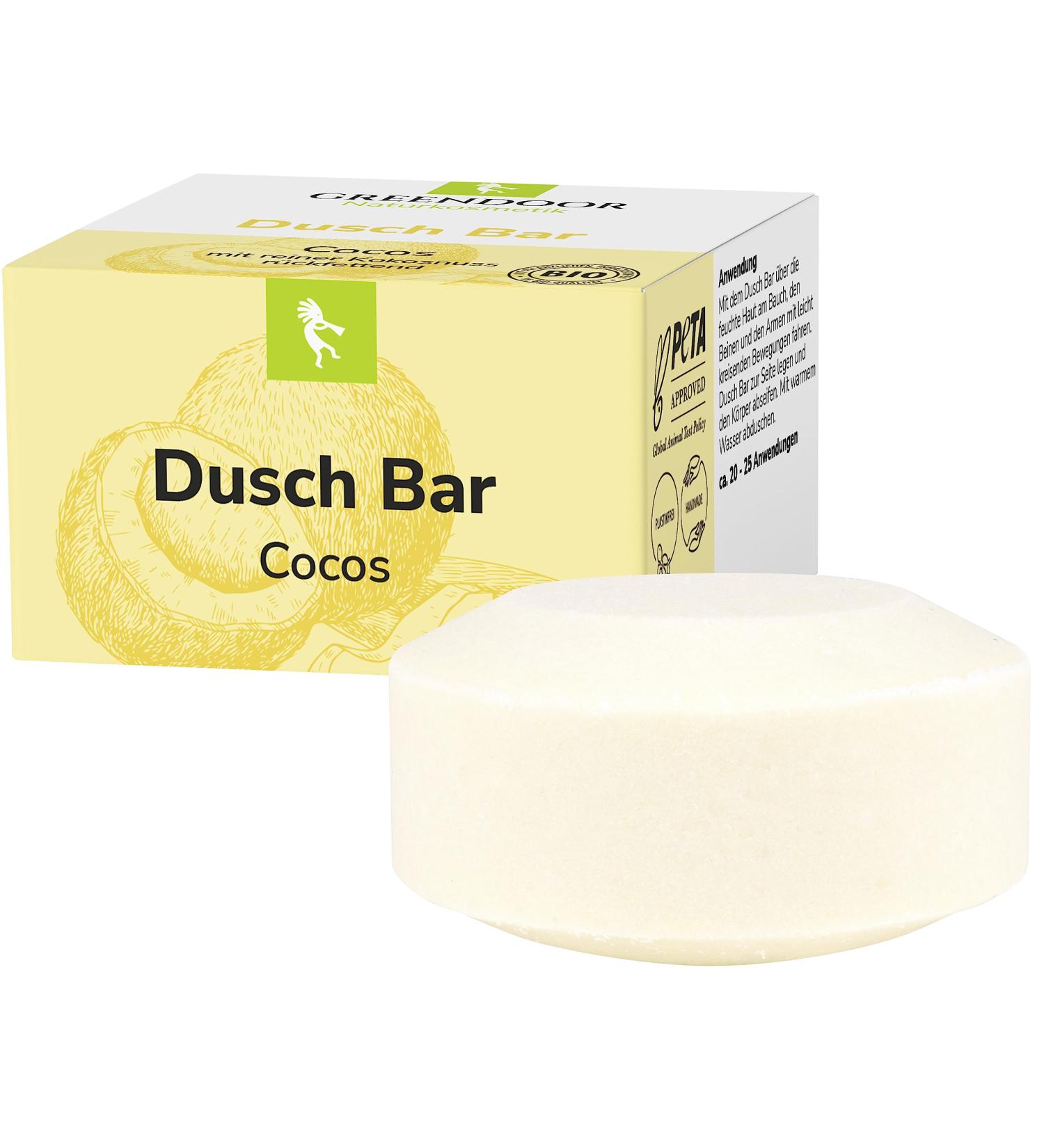  GREENDOOR GREENDOOR Dusch Bar Cocos Shower Gel 75 g with Organic Coconut Extract Skin-Friendly Naturally Free of Palm Oil Plastic Sulphate Animal Experimentation  - Buy Online on GoSupps.com