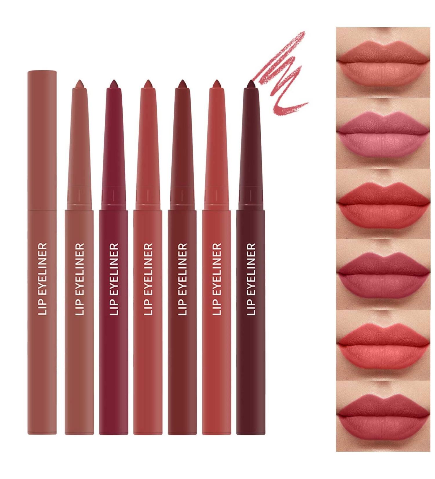 SWEETSHION Velvet Lip Liner Pencil for Womens Smooth Long Lasting Non Stick Cup Lipstick Waterproof Lip Makeup Gift for Girls 1PC D - Buy Online on GoSupps.com
