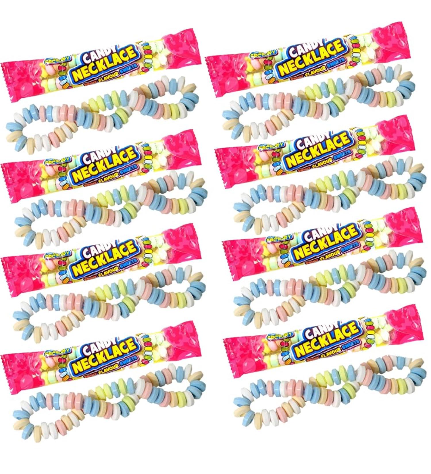 Candy Necklaces Boiled Sweets 17g - Fruit Flavour Candy Sweets (30(Full Box))