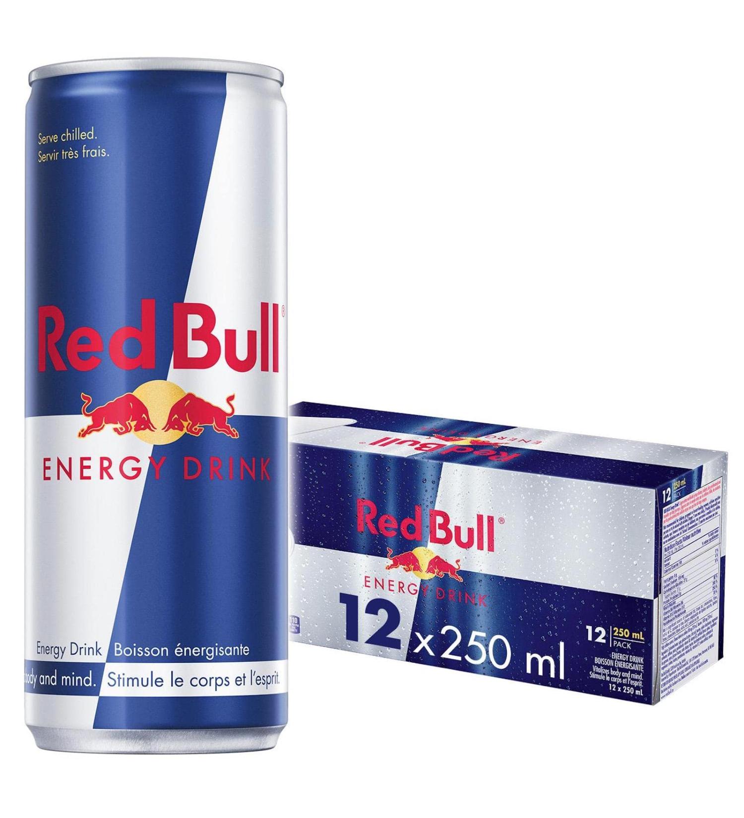 Red Bull Energy Drink 250ml (12 Pack) 250ml (Pack of 12) - Buy Online on GoSupps.com