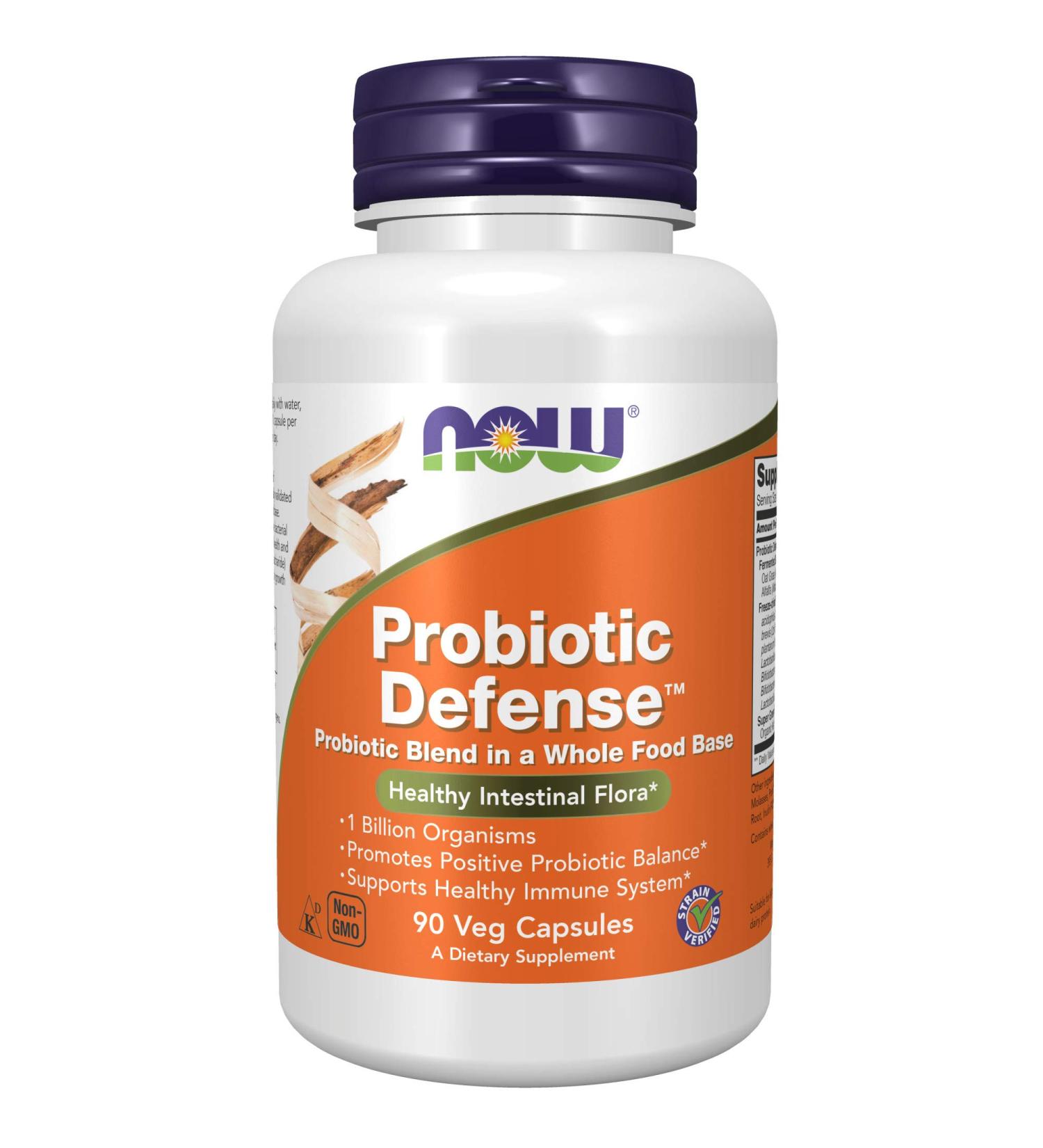 Now Foods Probiotic Defense - 90 Veg Capsules for Digestive Health - Buy Online on GoSupps.com