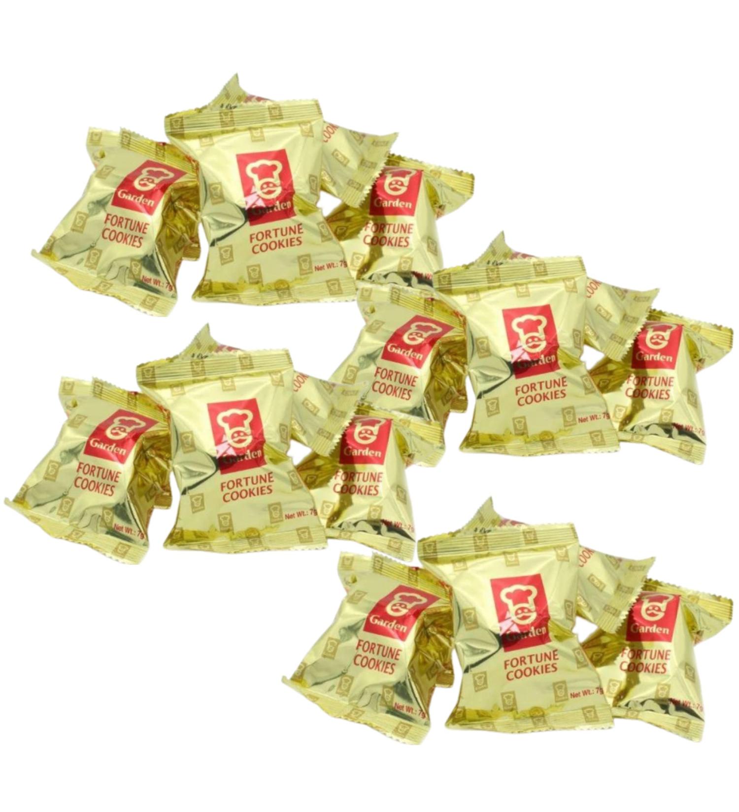Vmart Garden Chinese Fortune Cookies - Individually Wrapped Bulk Biscuits (20 Pcs) - Buy Online on GoSupps.com