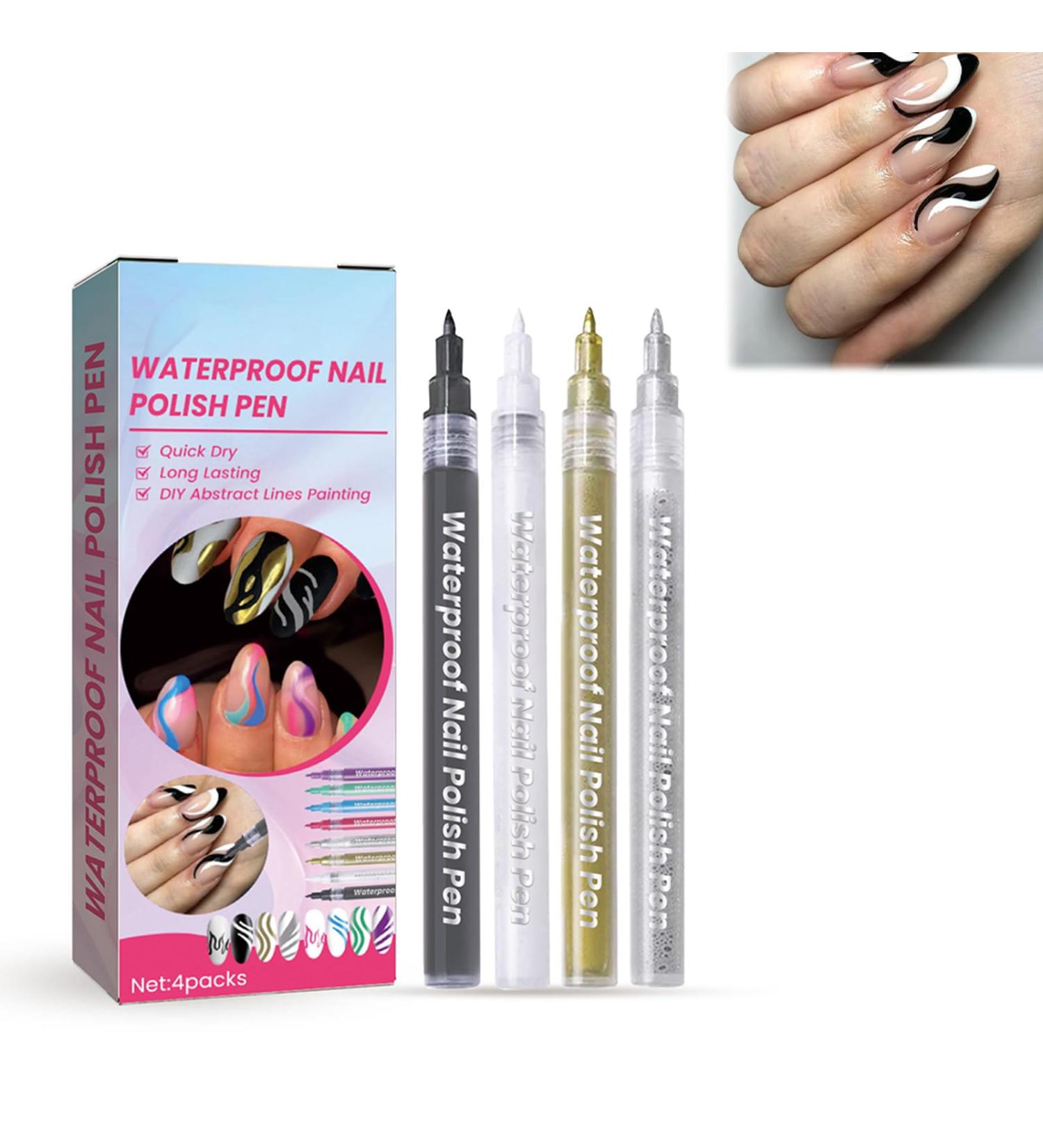 Kiuiom DIY Nail Art Pen Set Graffiti & Drawing Tools for Stunning Manicures | International Shipping - Buy Online on GoSupps.com