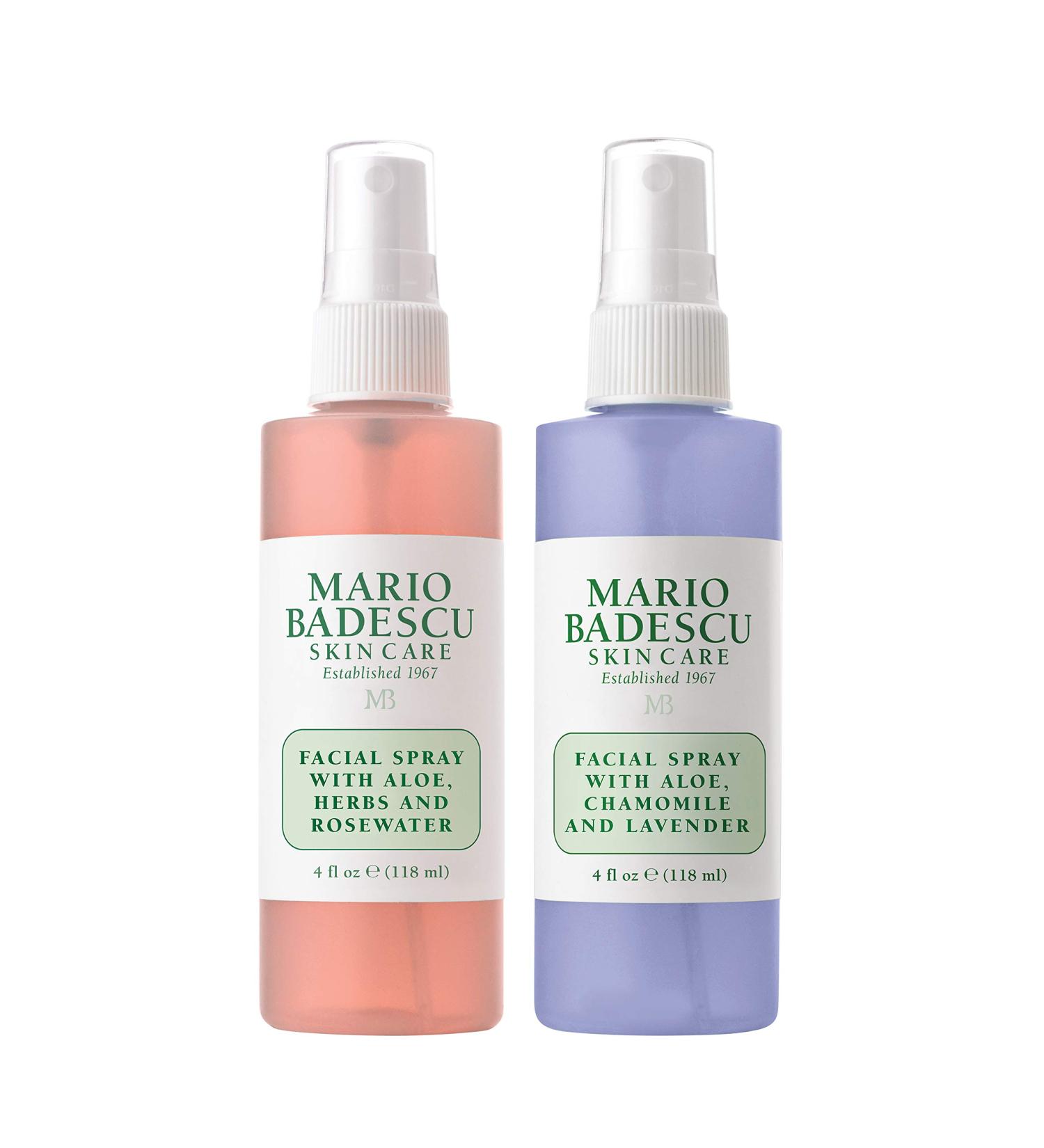 Buy Mario Badescu Rosewater & Lavender Facial Spray Duo 4 Fl Oz - Pack of 2 - Buy Online on GoSupps.com