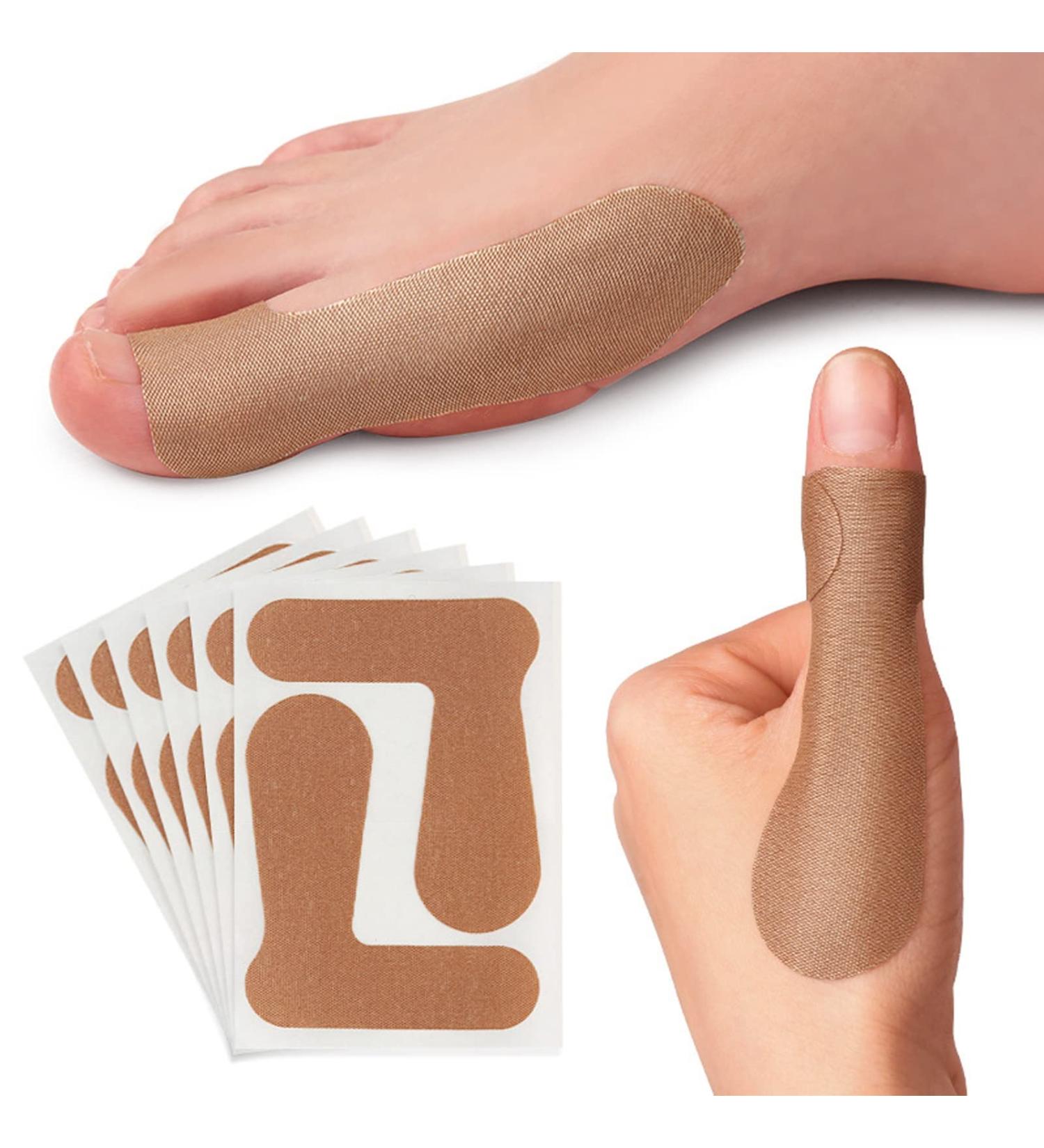 20pcs Big Toe T Straps | Adhesive Toe Tape for Hallux Valgus & Bunion Corrector | Toe Straightener Brace for Hammer Toe & Tendonitis - Buy Online on GoSupps.com