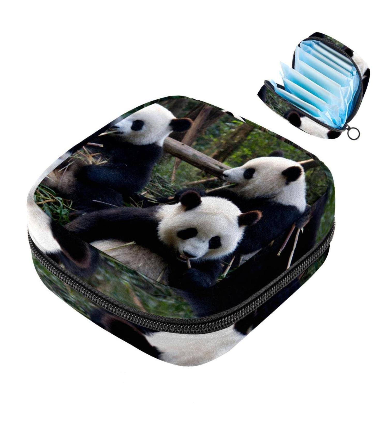 Women's Panda Binding Bags | Tampon Storage & Zip Pockets | Multi-functional Menstrual Tapes Bag - Buy Online on GoSupps.com