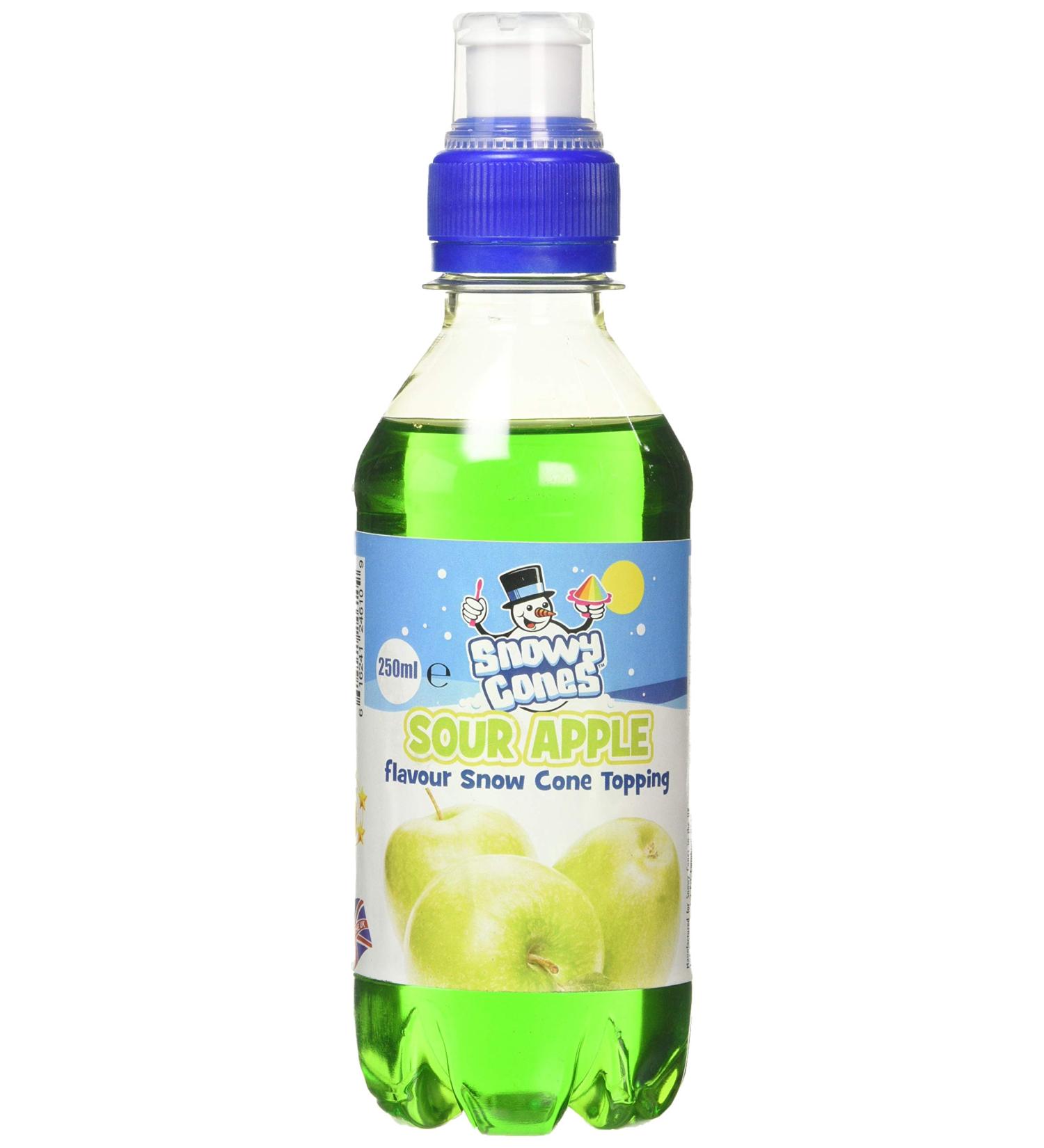 Snowycones | Syrup for Snow Cones and Shaved Ice | Not Slush | 250 ml Sour Apple - Buy Online on GoSupps.com
