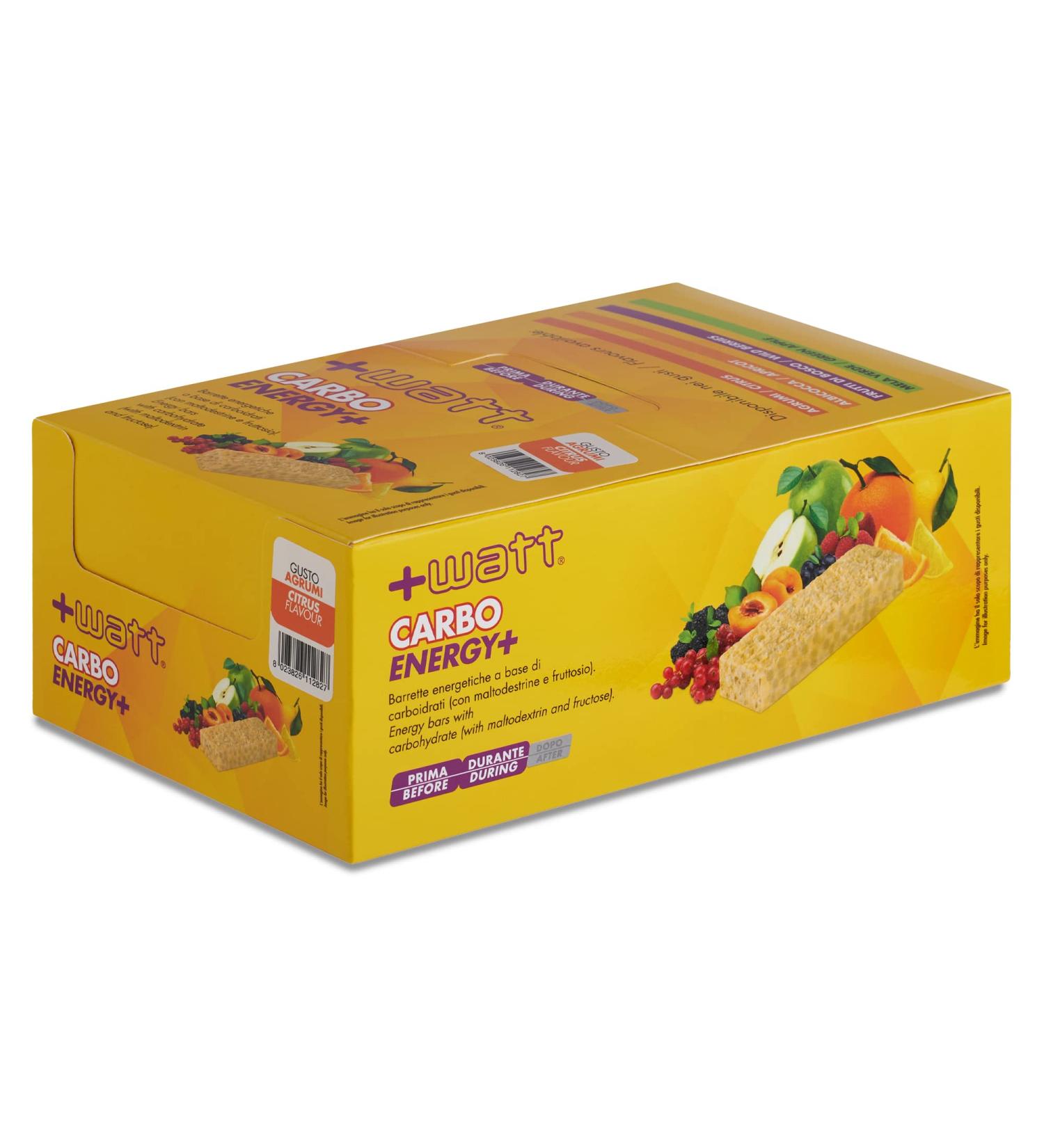WATT Carbo energy+ 20 bars Energy bars. - Buy Online on GoSupps.com