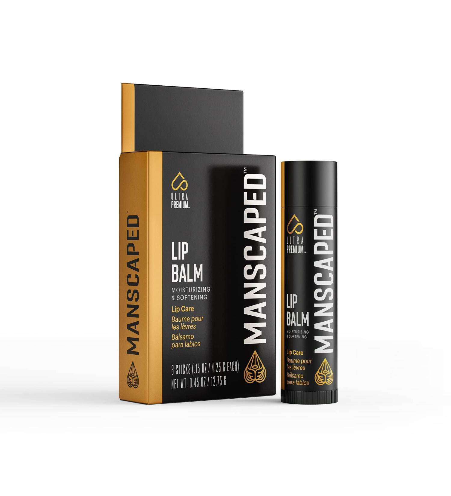 MANSCAPED Lip Balm Moisturizing and Soothing Enriched with Vitamin E Peppermint Oil and Eucalyptus Oil for Chapped Lips Matte Finish (Pack of 3) - Buy Online on GoSupps.com