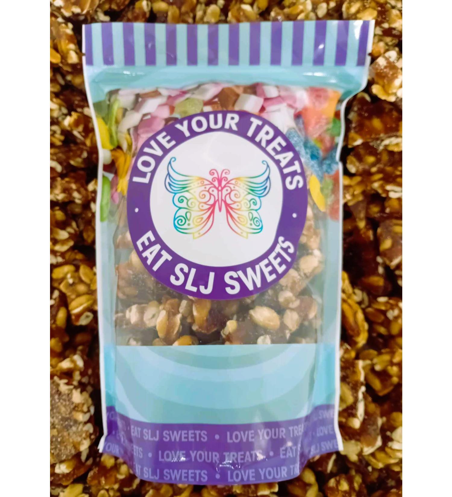 Large Resealable Pouch of Peanut Brittle - Fully Recyclable Pouch