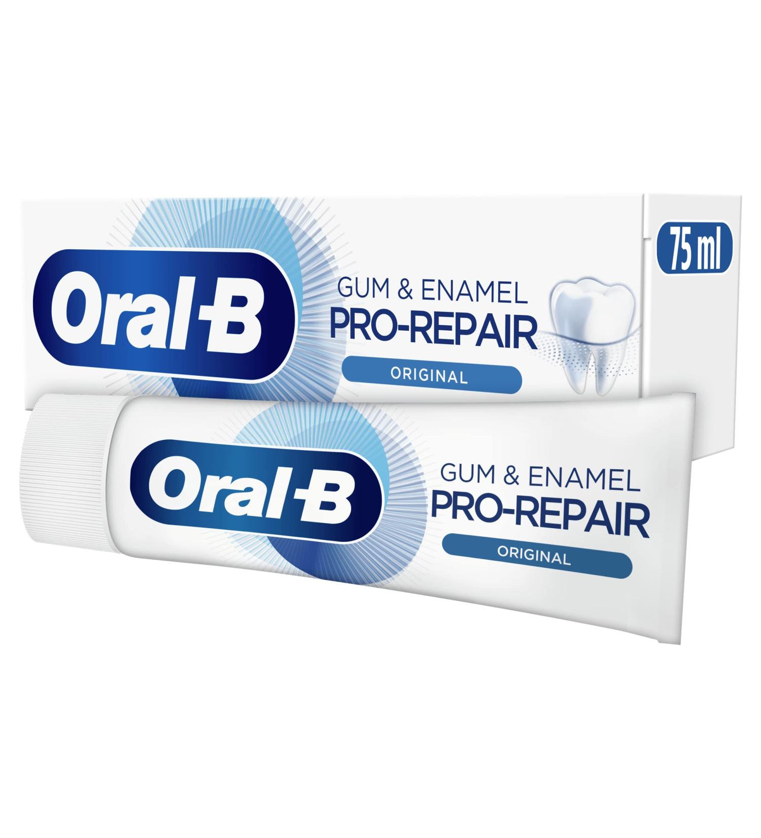 Oral-B Gum & Enamel Pro-Repair Toothpaste 75ml - Sensitive Teeth Protection & Gum Revitalization - Buy Online on GoSupps.com