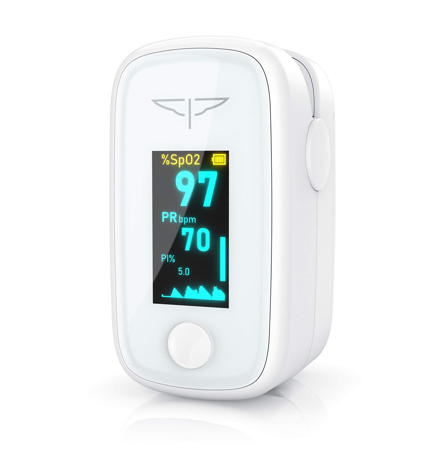 Buy Medicinalis Finger Pulse Oximeter - Accurate SpO2 & Heart Rate Measurement - OLED Display One-Touch Operation Battery Indicator - Ships Internationally - Buy Online on GoSupps.com