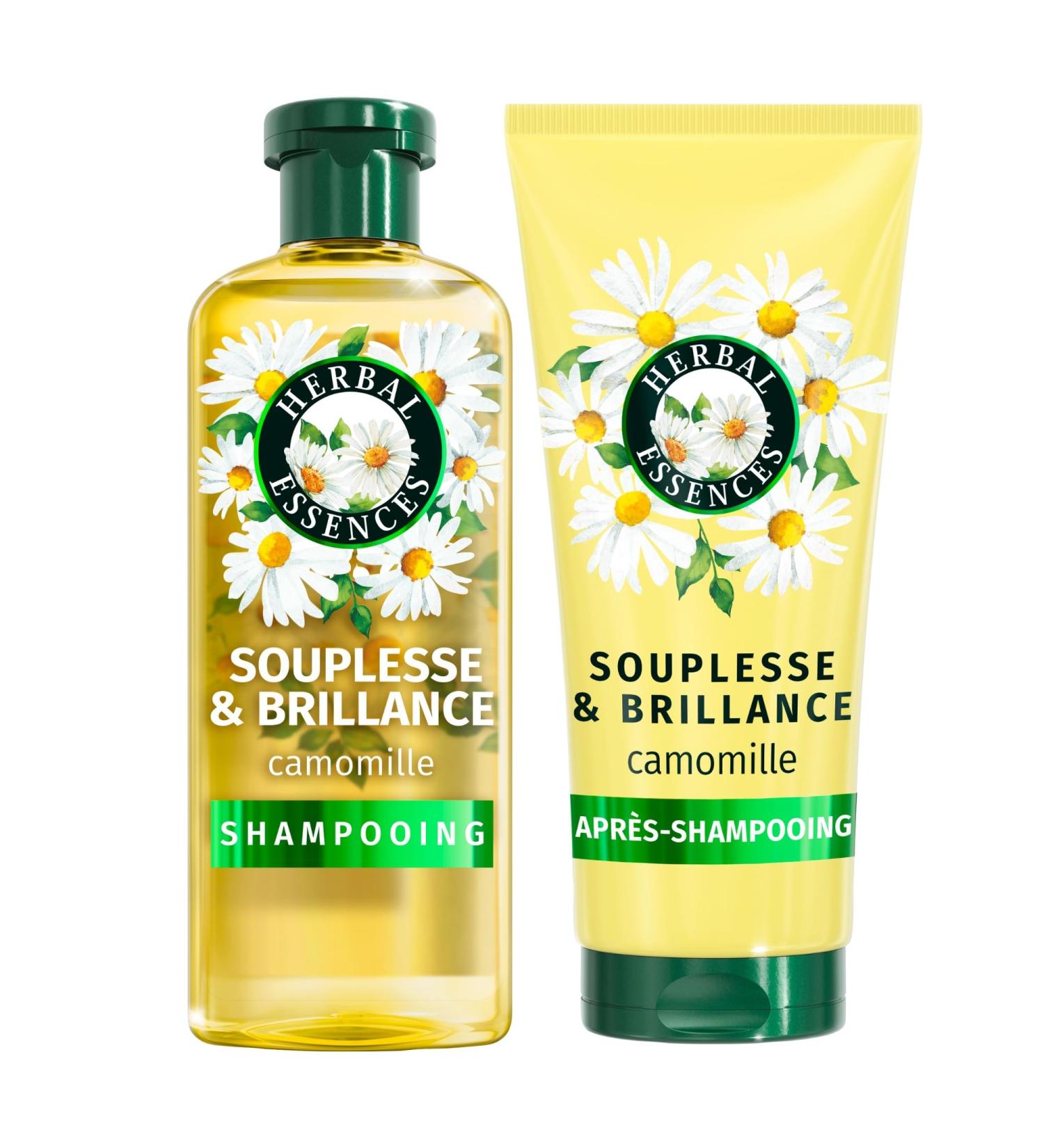 Herbal Essences Souplesse & Brillance Shampooing 250ml Et Apr s-Shampooing 200ml Camomille - Buy Online on GoSupps.com