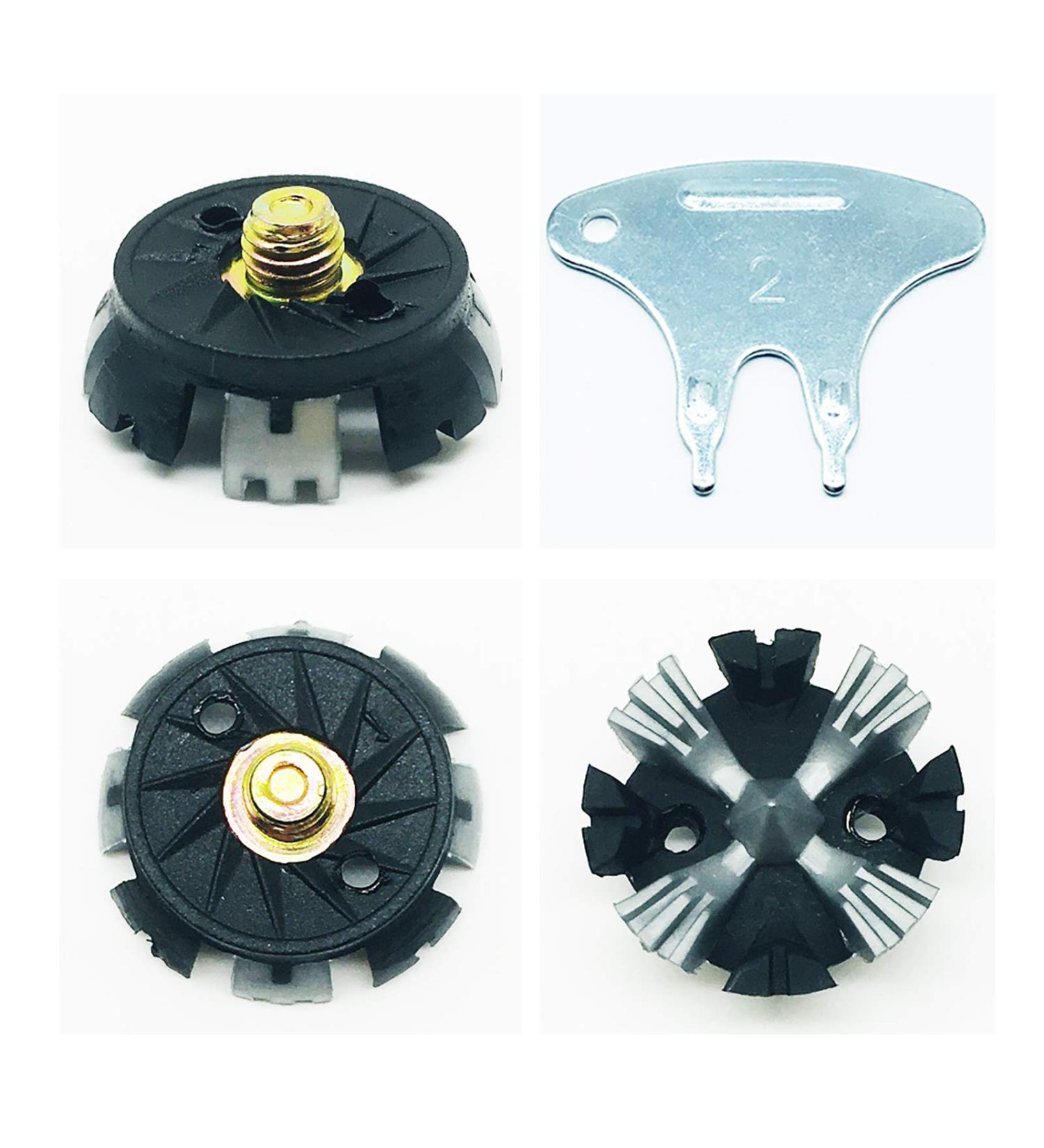 LONGKUN 28 Count 1/4 Metric Metal Thread Golf Shoe Spikes Replacements - Easy Install for Golf & Cricket Shoes - Black/Gray - Buy Online on GoSupps.com