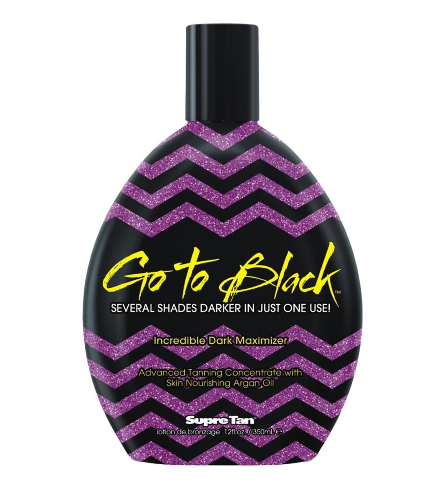 Supre Tan Go To Black - Intense Tanning Formula for Deep Lasting Results - Dark Maximiser 350ml