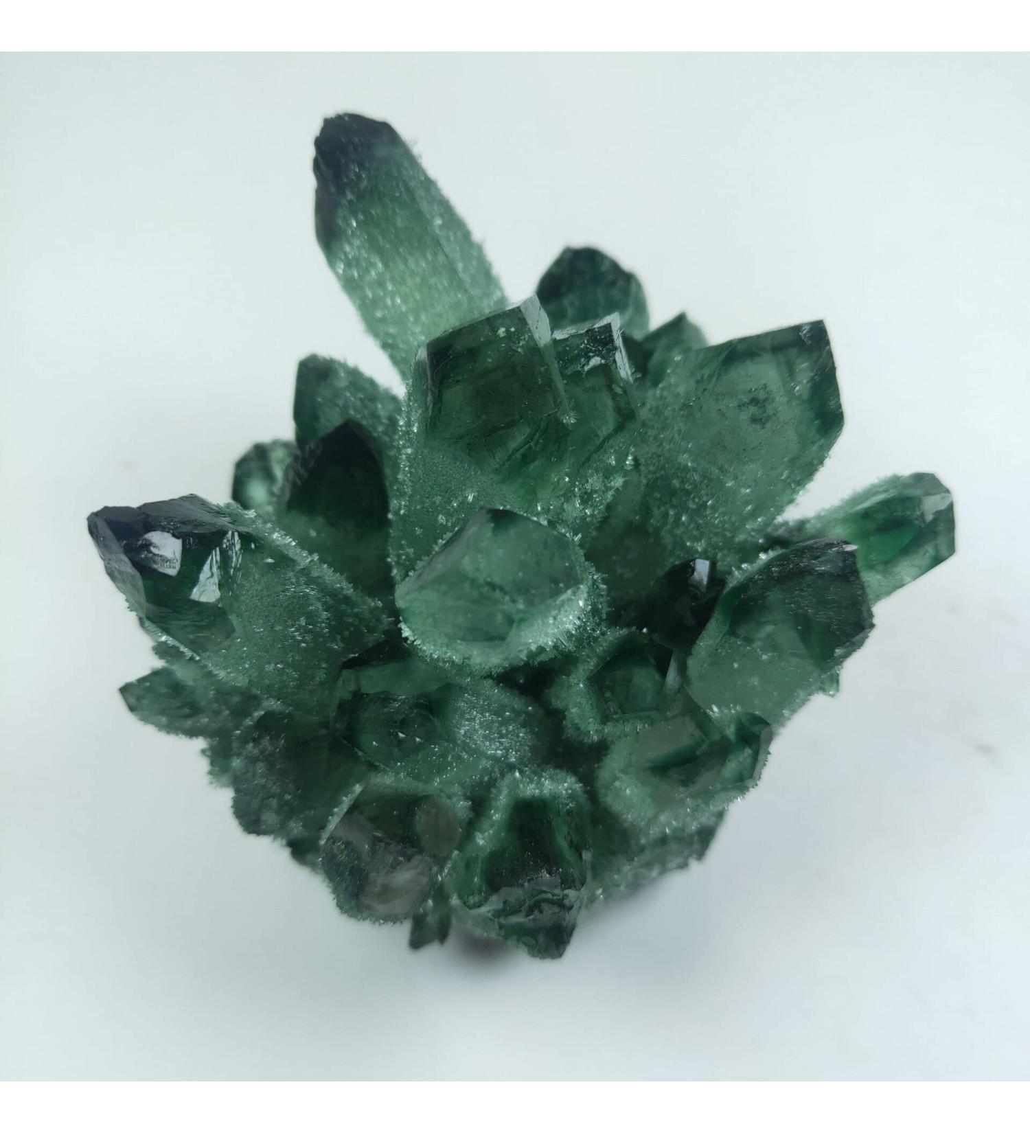 Specimen 300-400g Natural Green Quartz Crystal Cluster Crystals raw Gem Specimen for Home&Office Decoration fengshui Stone Crystal Reiki - Buy Online on GoSupps.com
