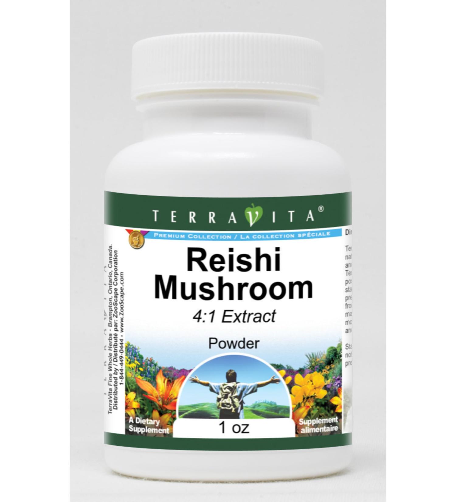 Reishi Mushroom 4:1 Extract Powder (1 oz ZIN: 520595) - Buy Online on GoSupps.com