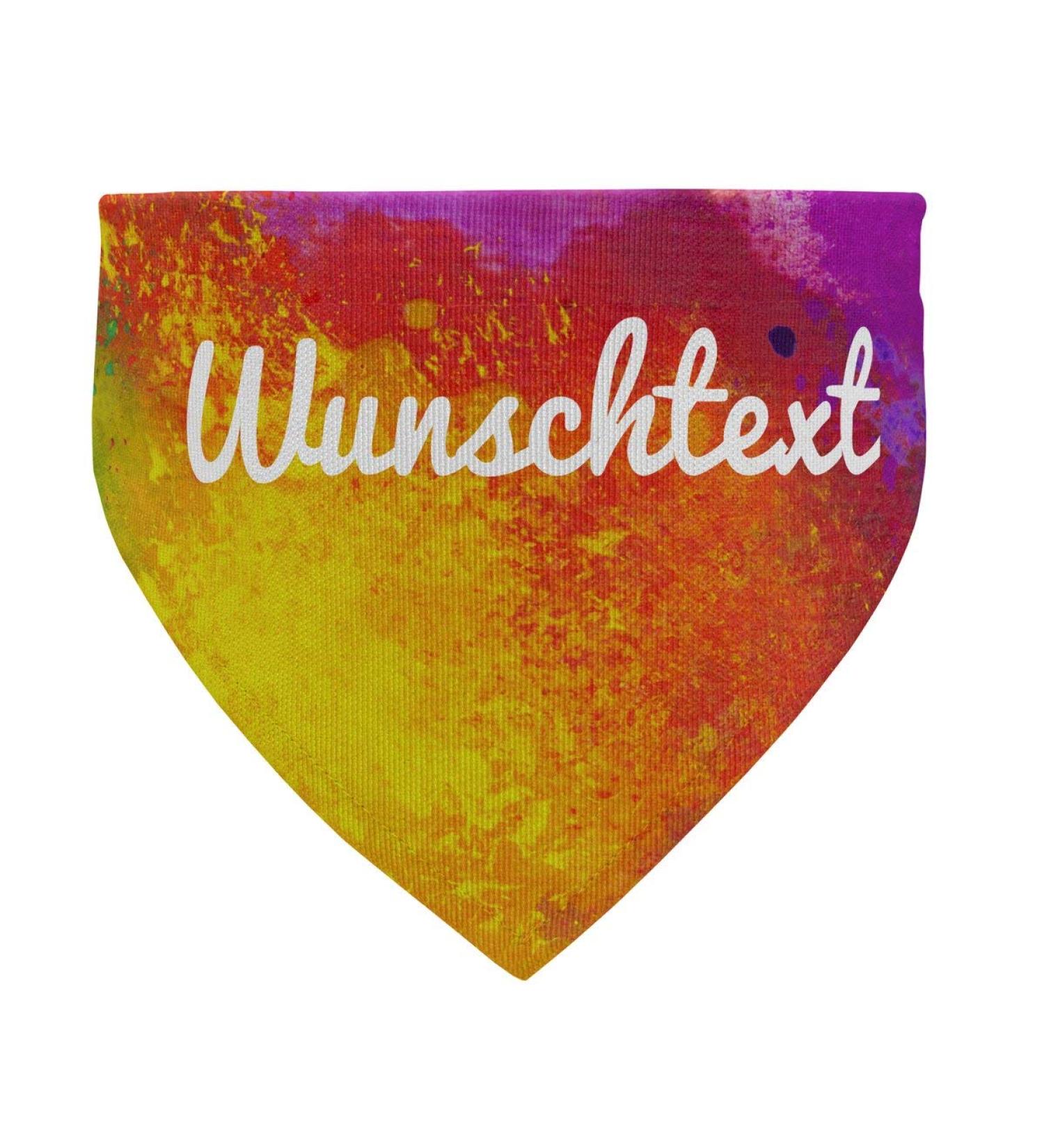 Buy Printplanet Dog Scarf with Custom Name - Colorpaint Layout - Size L - Stylish & Comfortable Dog Accessory - Buy Online on GoSupps.com