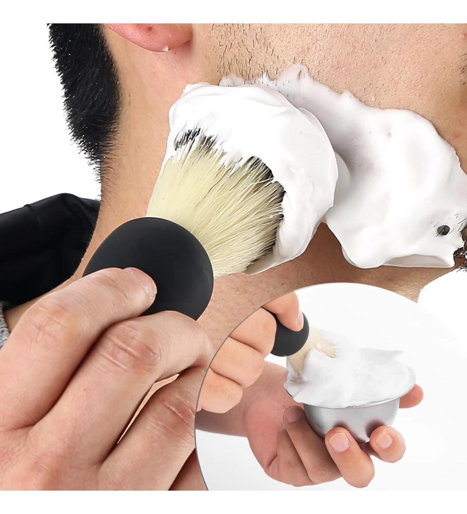Dr. Nail Men's 2 in 1 Shaving Kit with Shaving Brush and Bowl - Buy Online on GoSupps.com