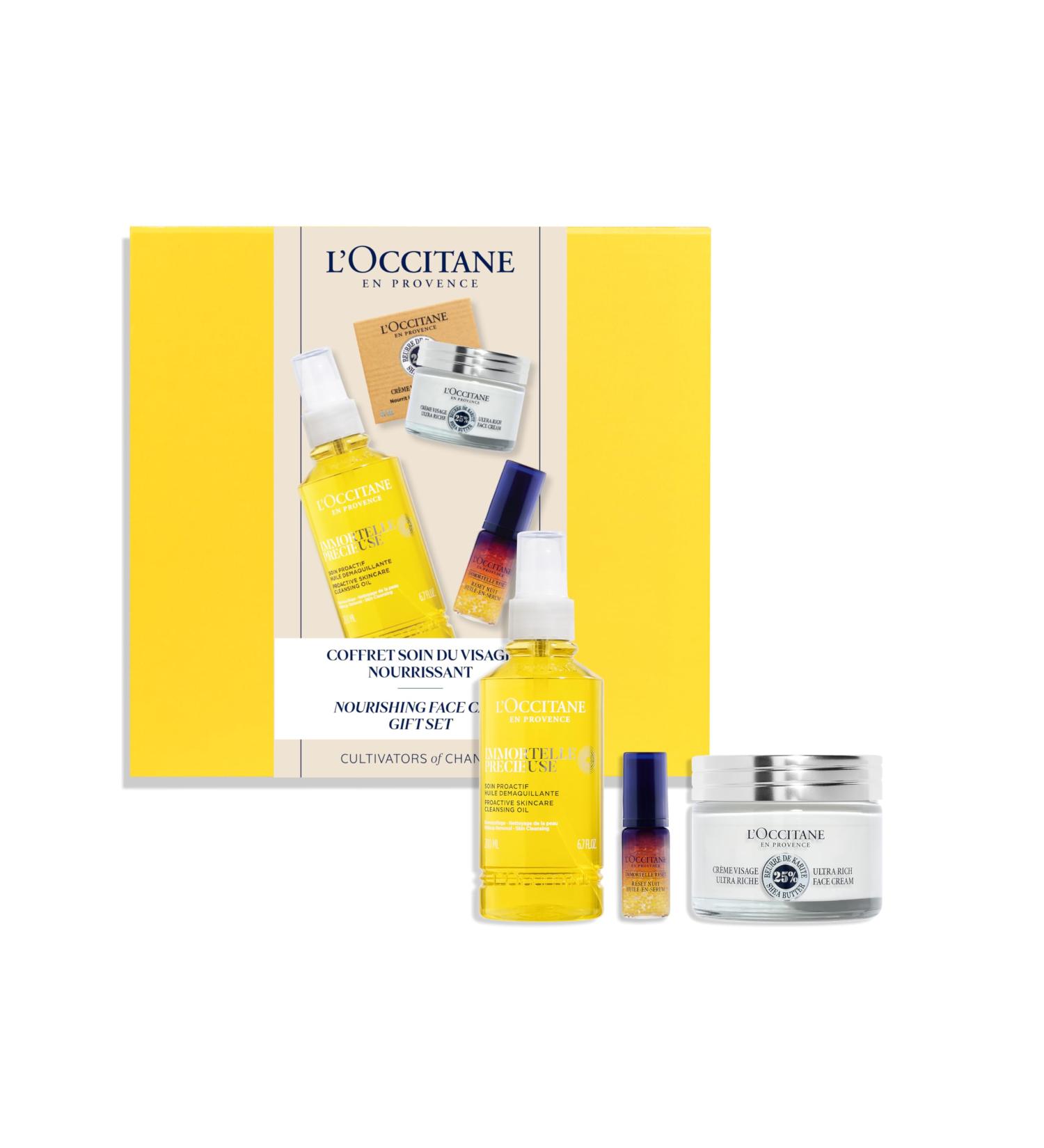 L'OCCITANE Immortelle and Shea Skincare Set| Anti-ageing Face Serum Hydrating Face Cream | Luxury Skincare Gift Set | Amazon Exclusive Premium Beauty Gift Set - Buy Online on GoSupps.com