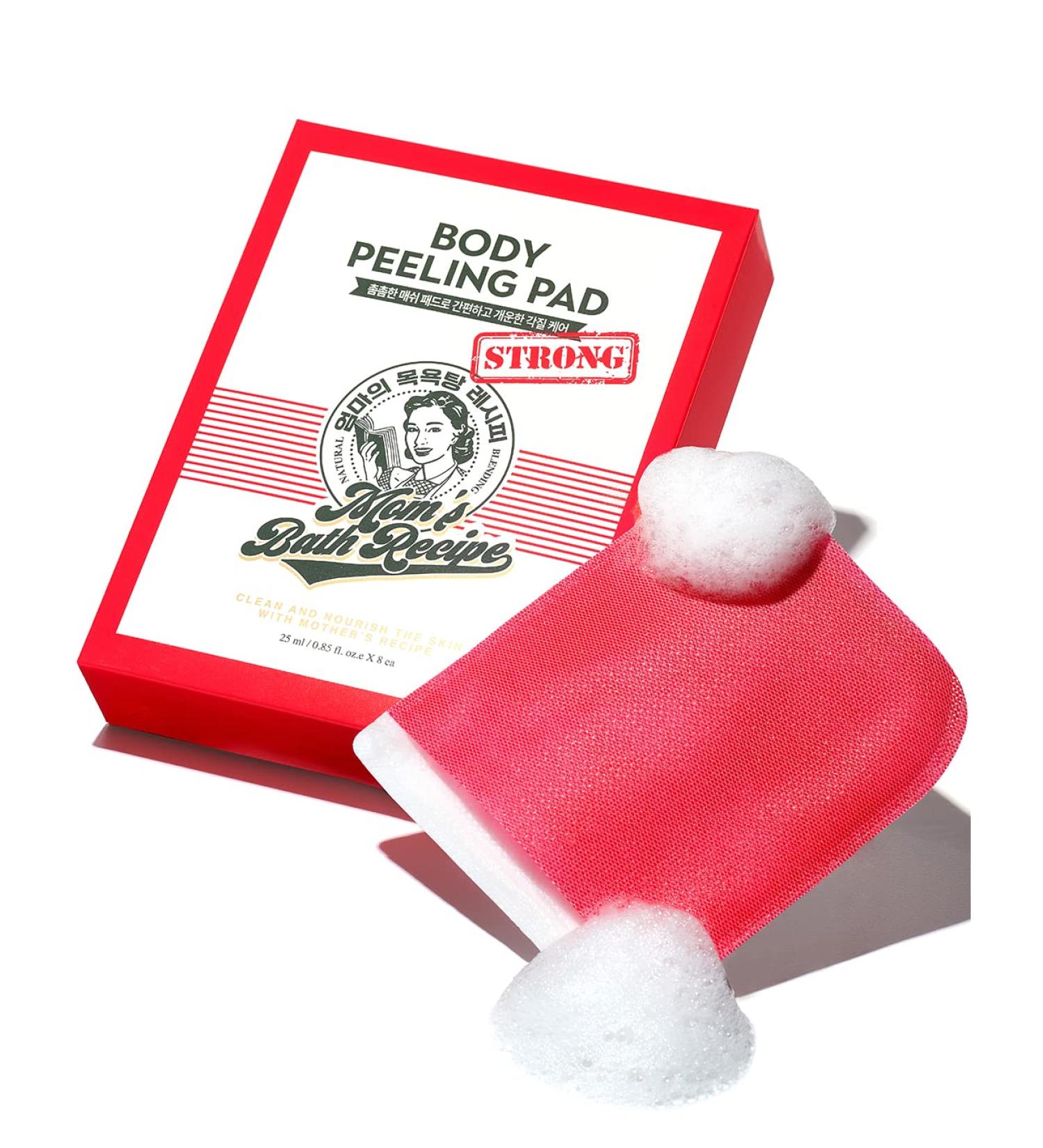 Mom s Bath Recipe Body Peeling Pad - Intense Exfoliating Mitts with Kelp & Biotics | All-in-One Bubble Body Wash & Scrub Gloves for Silky Smooth Skin - 8 Sheets - Buy Online on GoSupps.com