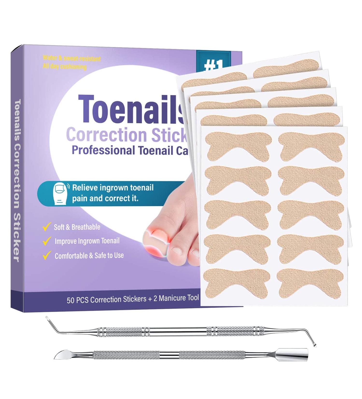 Ingrown Toenail Treatment: Professional, Safe, and Painless Corrector Strips - 50Pcs - Buy Online on GoSupps.com