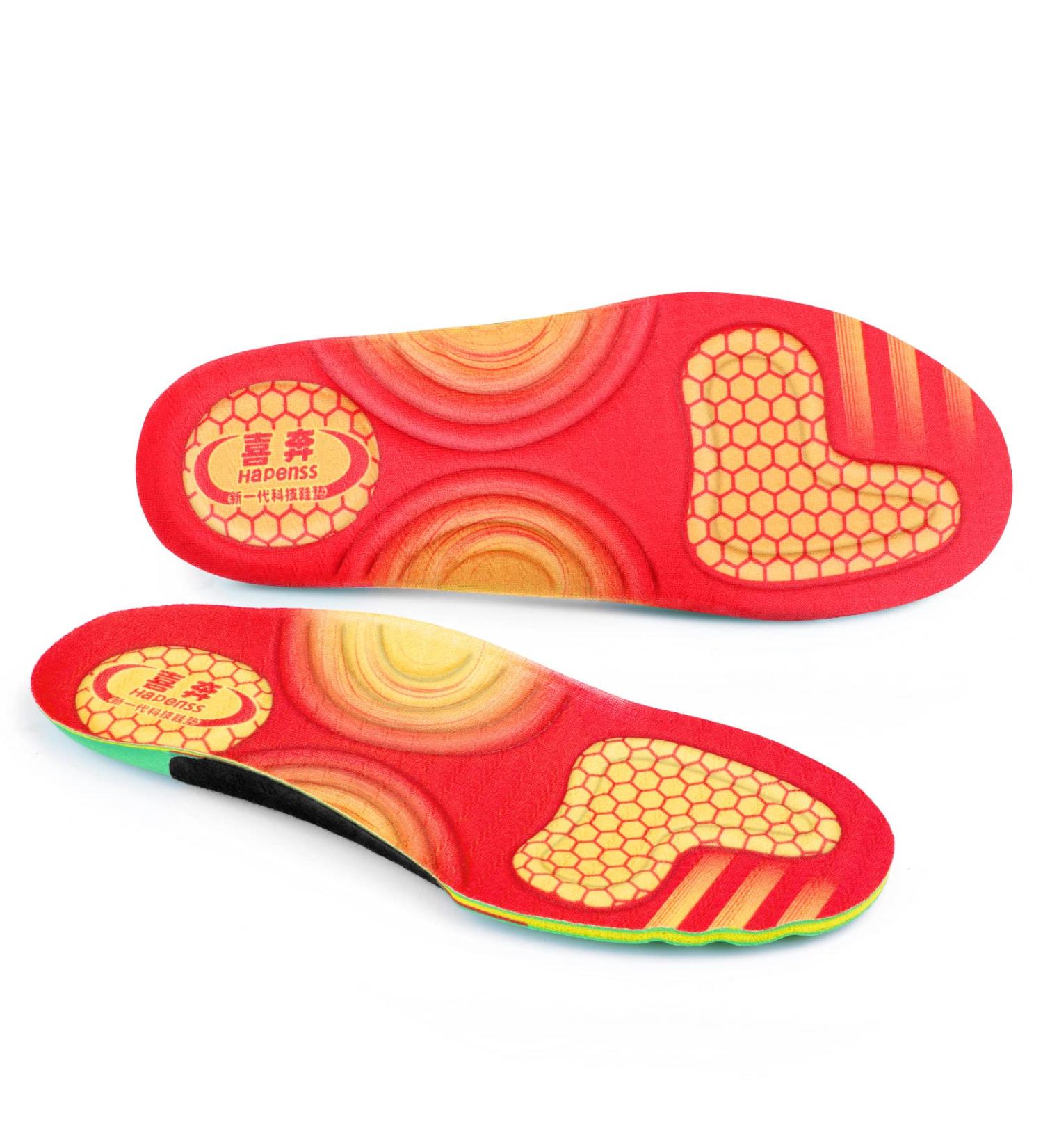Hapenss Basketball Volleyball Shoes Insole | Arch Support & Deodorizing Foot Insole for Men and Women | Size Men's 9-9 1/2, Women's 11-11 1/2 - Buy Online on GoSupps.com