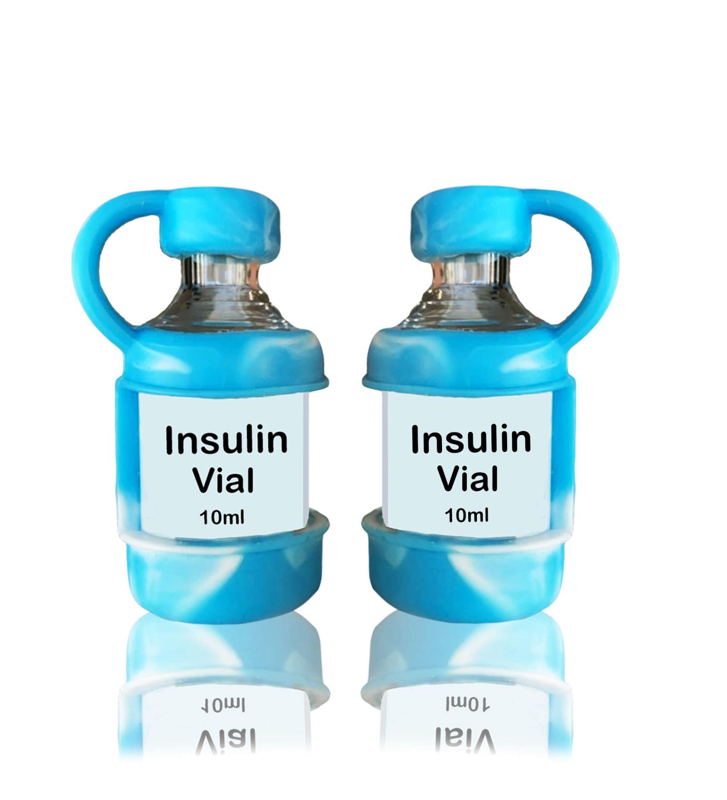 4ALLFAMILY Insulin Vial Protector - 2 Pack Short | Portable Diabetic Vial Sleeve for Kid, Adult, and Dogs | Protective Case for Insulin Vials | Travel-Friendly Holder - Buy Online on GoSupps.com