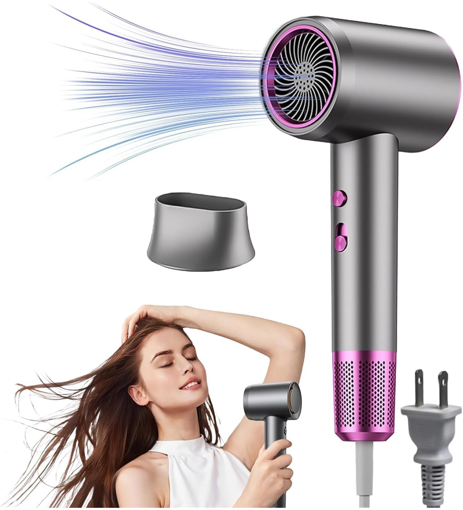 Numoya JetSpeed Hair Dryer Numoya Hair Dryer Blow Dryer with Diffuser for Curly Hair Avyra Hair Dryer Numoya Jet Speed High-Speed Hair Dryer Travel Size Eliminates Frizz (Grey*1) - Buy Online on GoSupps.com