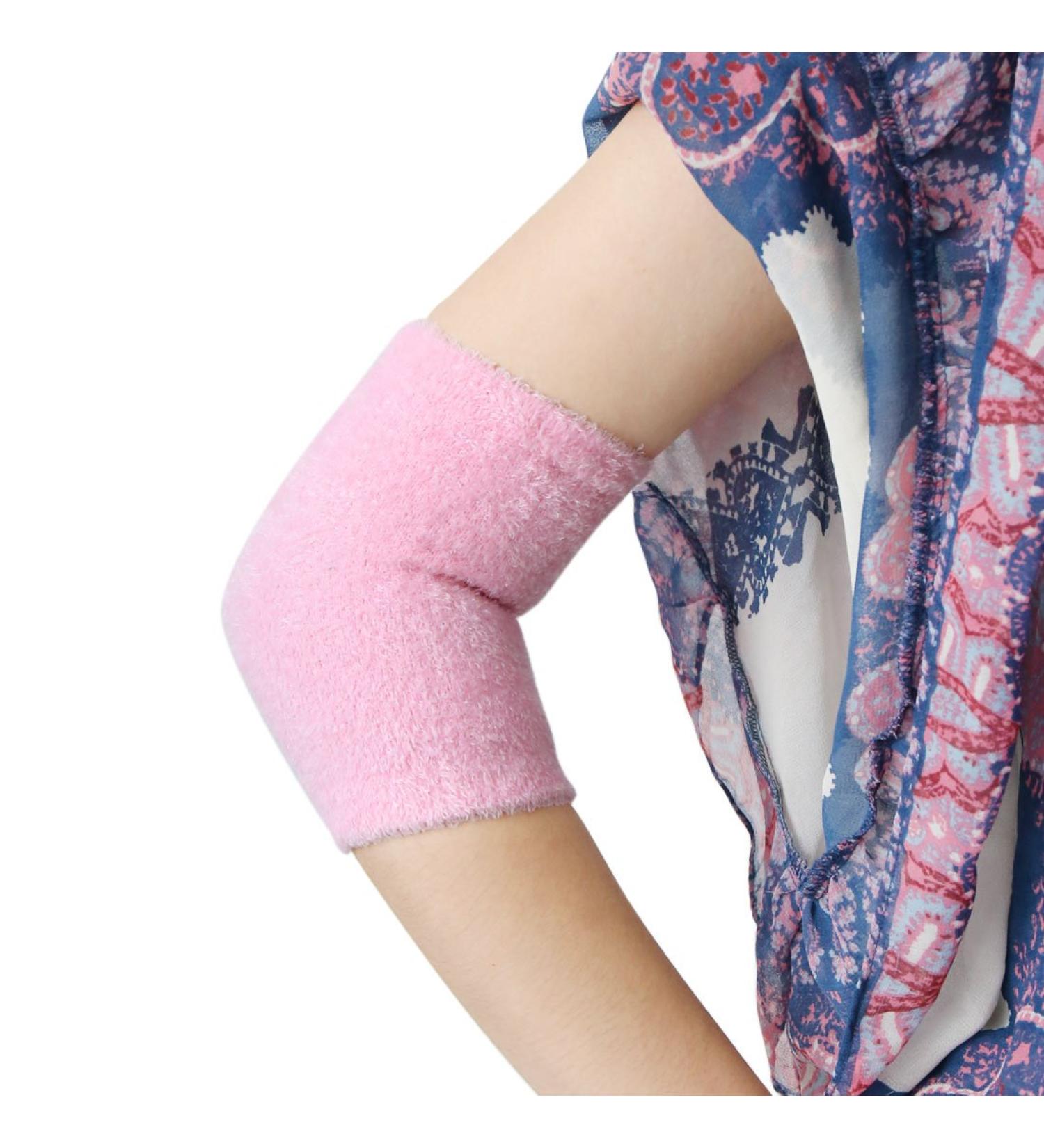 1 Pair Pink Elbow Gel Cover Moisturizing Sleeves - Soften Exfoliating Dry Cracked Skin - Buy Online on GoSupps.com