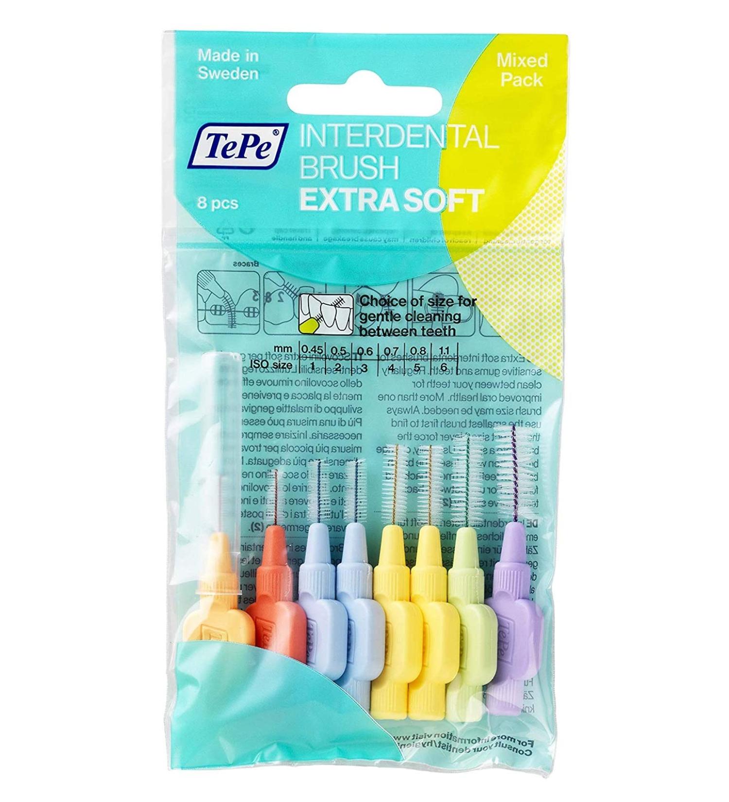 24 Tepe interdental brushes extra-soft mixed