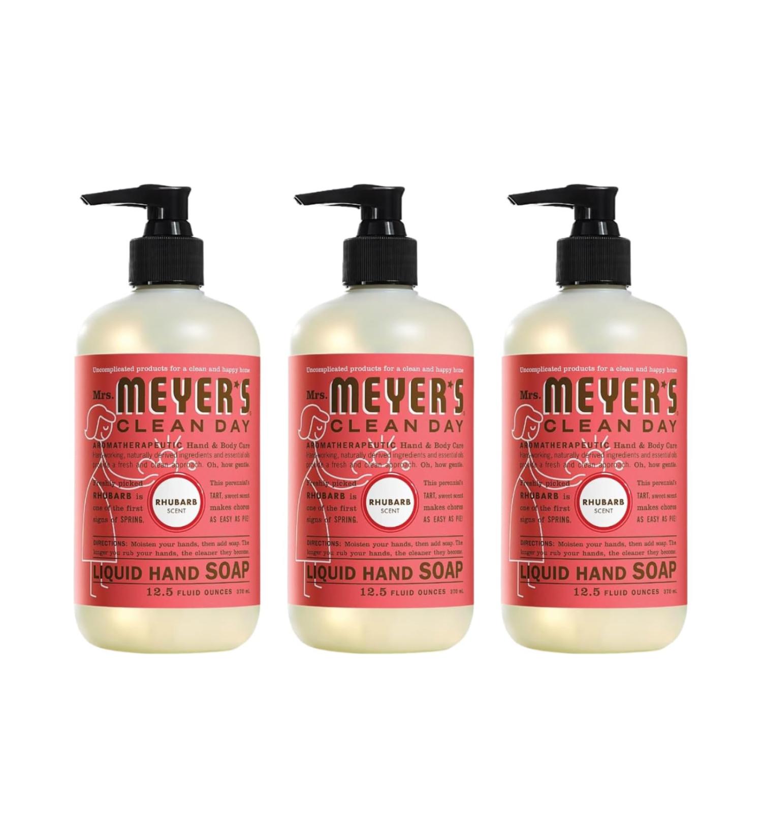 Mrs. MEYER'S Liquid Hand Soap Rhubarb 12.5 OZ. (Pack of 3) - Buy Online on GoSupps.com