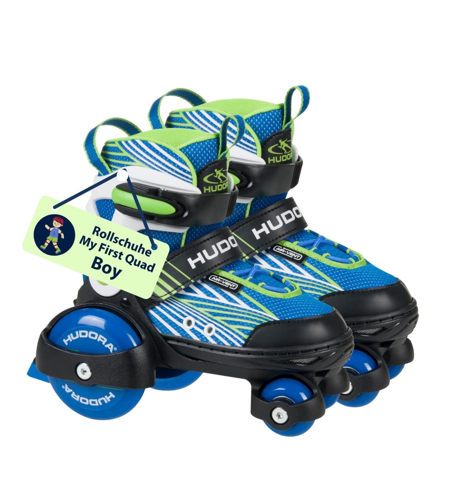 Buy Hudora My First Quad Roller Skates for Kids - Adjustable Sizes & Colors - High-Quality Safe Lightweight & Ideal for Children up to 20kg - Buy Online on GoSupps.com