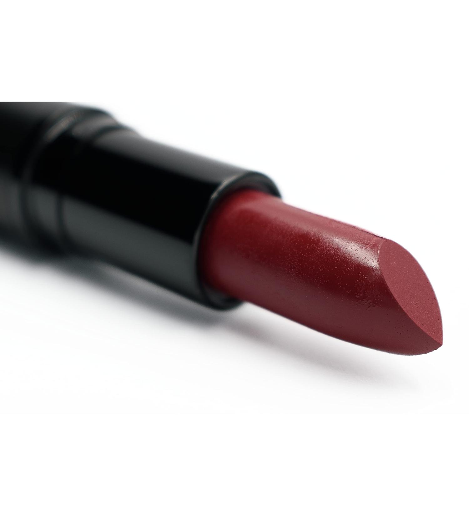 Pure Ziva Burgundy Deep Violet Purple Matte Lipstick - Moisturizing & Paraben Free | Cruelty Free Lip Color - Buy Online on GoSupps.com