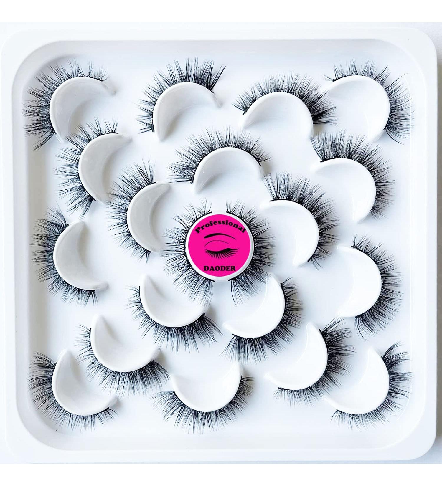 DAODER Cat Eye Mink Lashes - 10 Pairs Short Natural Wispy Extensions - Buy Online on GoSupps.com