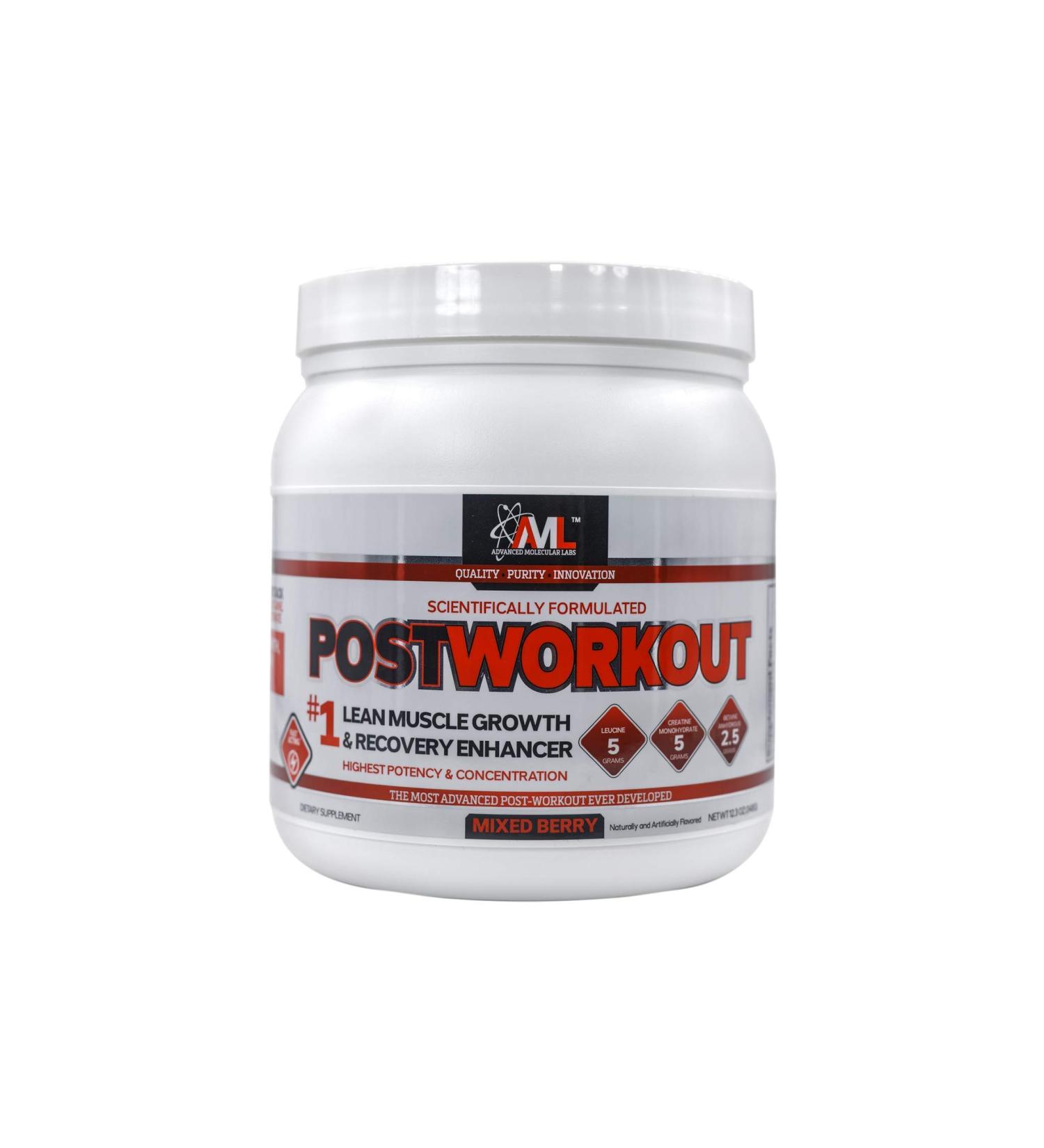 Advanced Molecular Labs - Postworkout Powder Post Workout Recovery Drink Muscle Builder Post Workout Supplement Mixed Berry 12.3 oz Fruit Punch 12.3 Ounce (Pack of 1) - Buy Online on GoSupps.com