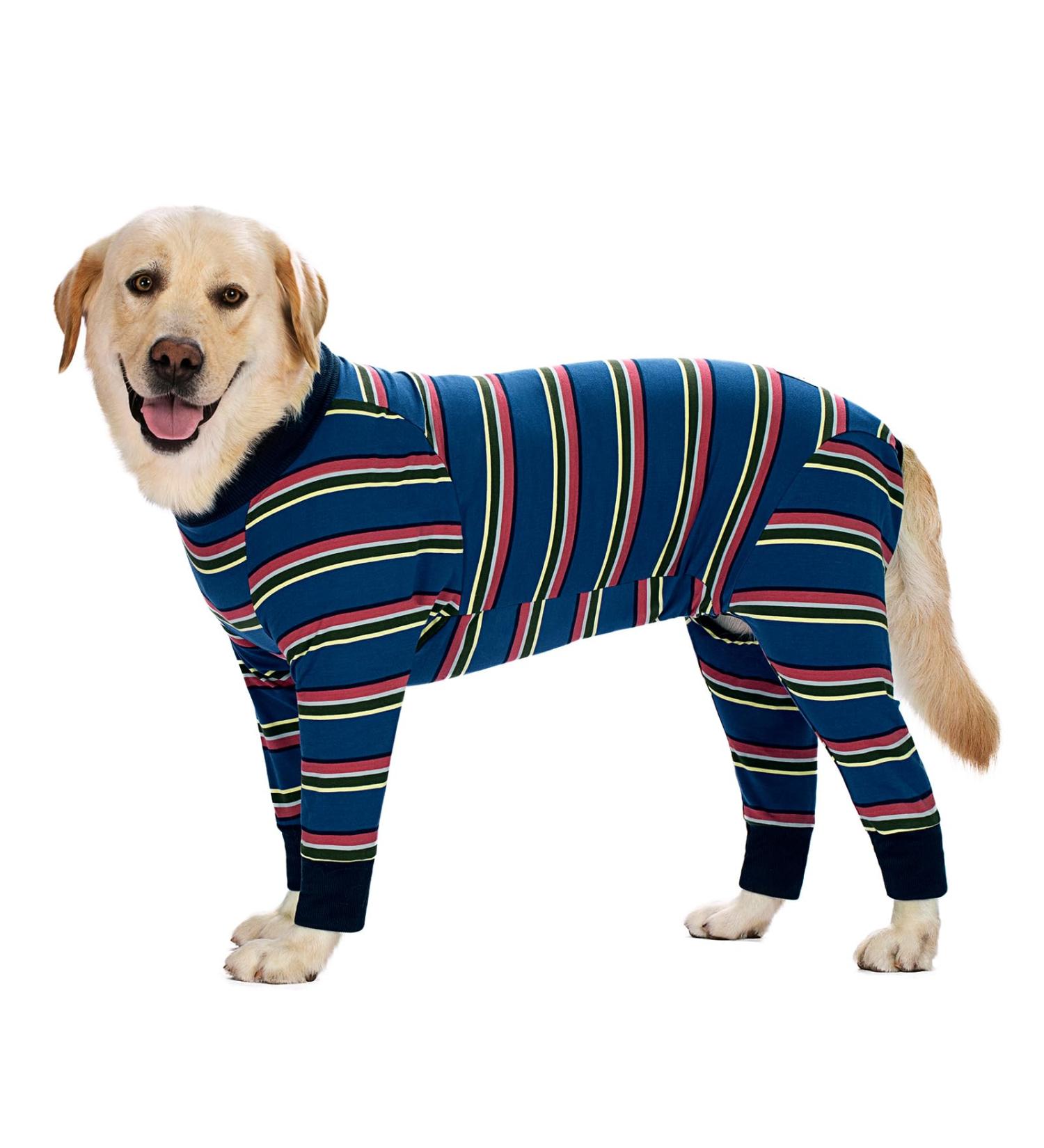 AXCIMOND Dogebody Recovery Suit for Dogs - Post-Op Long-Sleeve Wound Protection for Male/Female Dogs - XL Navy Blue - Buy Online on GoSupps.com