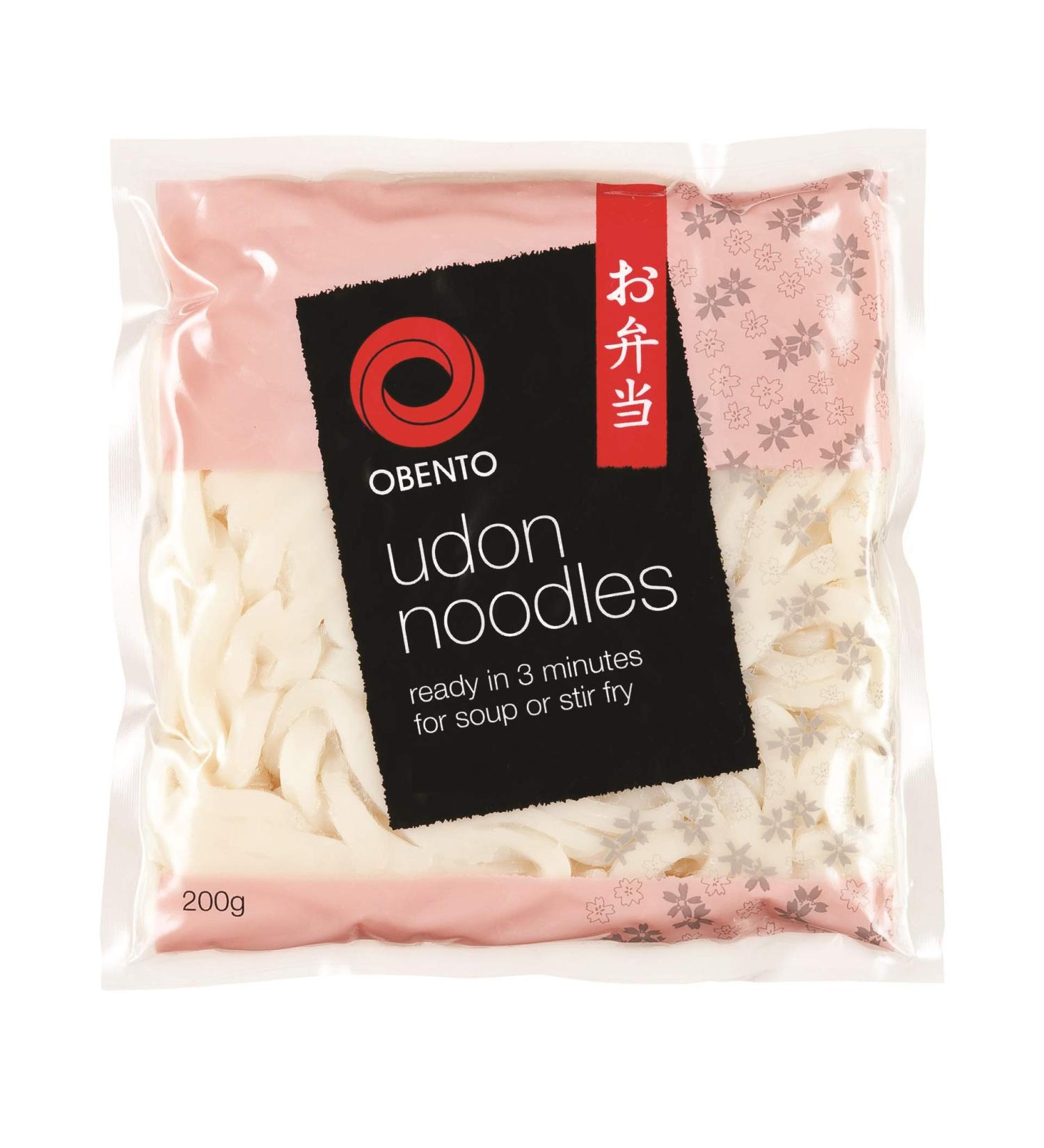 Obento Japanese Udon Noodles - Authentic 200g Pack | Buy Internationally Online - Buy Online on GoSupps.com