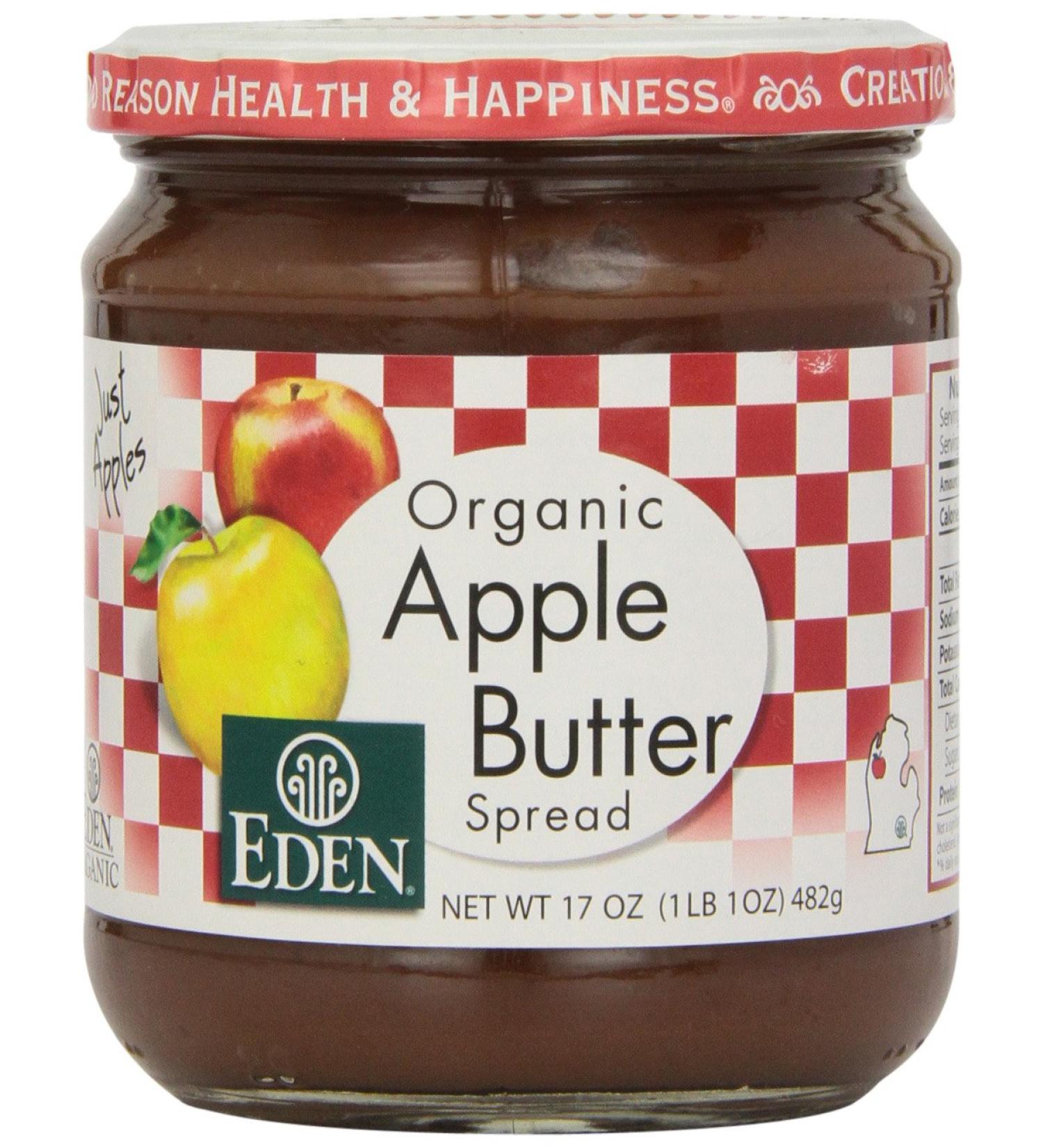 Eden Foods Apple Butter 17oz (Pack of 3) - Organic & Delicious - Buy Online on GoSupps.com