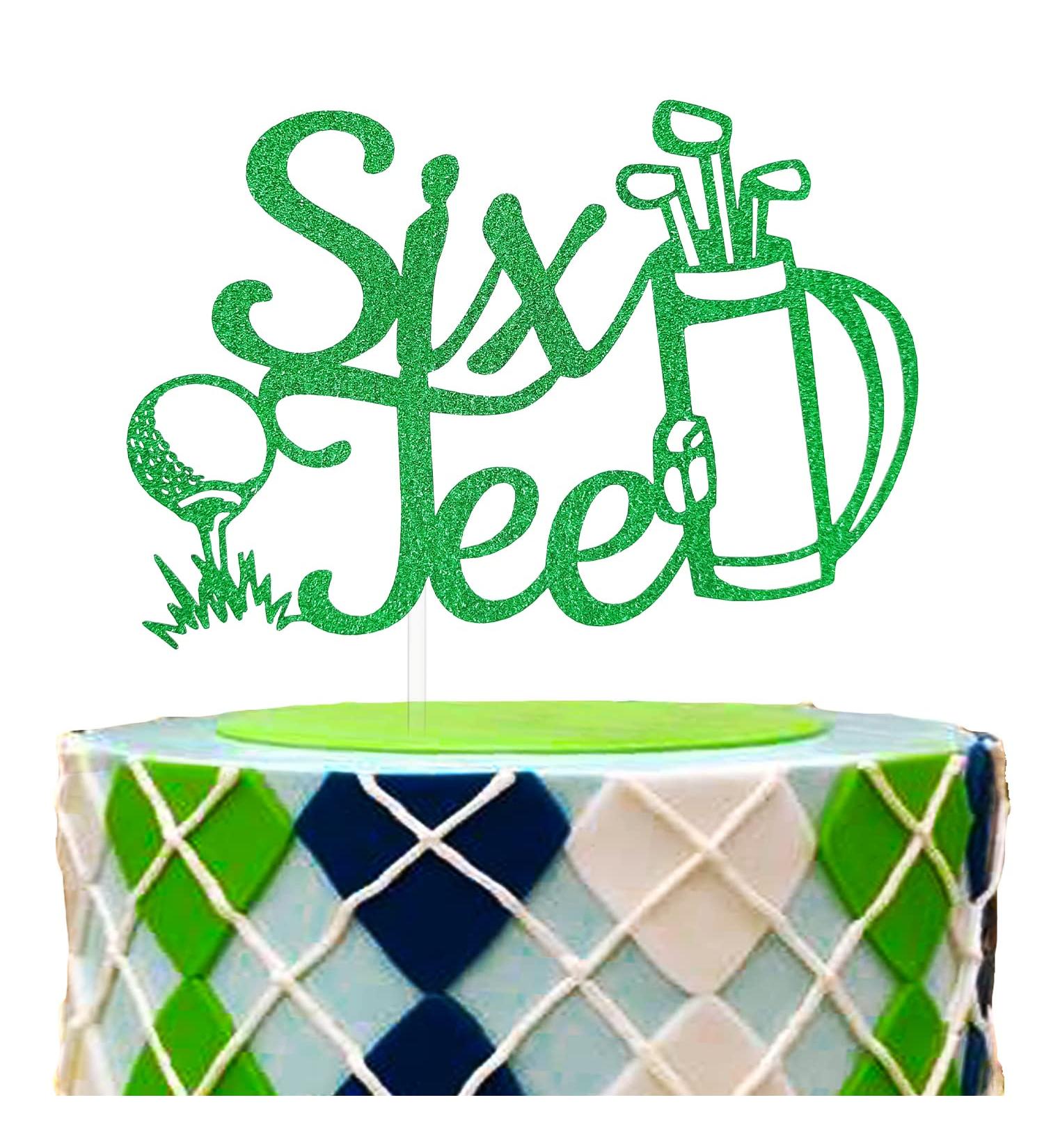 Sixtee Birthday Cake Topper Golf 60th Birthday Decoration Funny Golf Theme 60 Sixty Sign Golf Theme 60th Birthday Favor for Golfer Fans 60 Sixtee - Buy Online on GoSupps.com