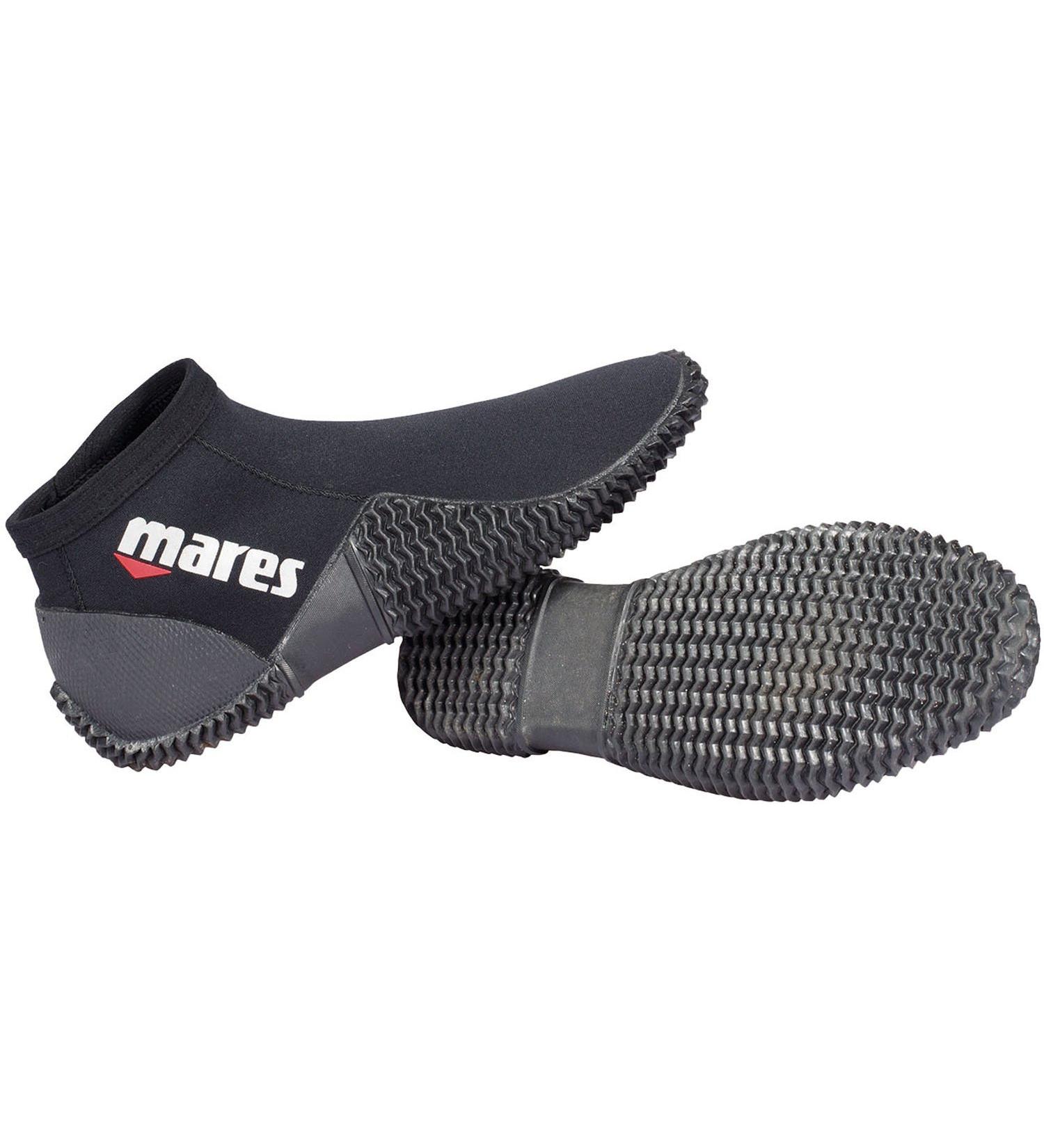 Mares 2mm Neoprene Warm Water Non-Slip Rubber Sole Boot Black Mares - 2mm Mens 10 / Womens 11