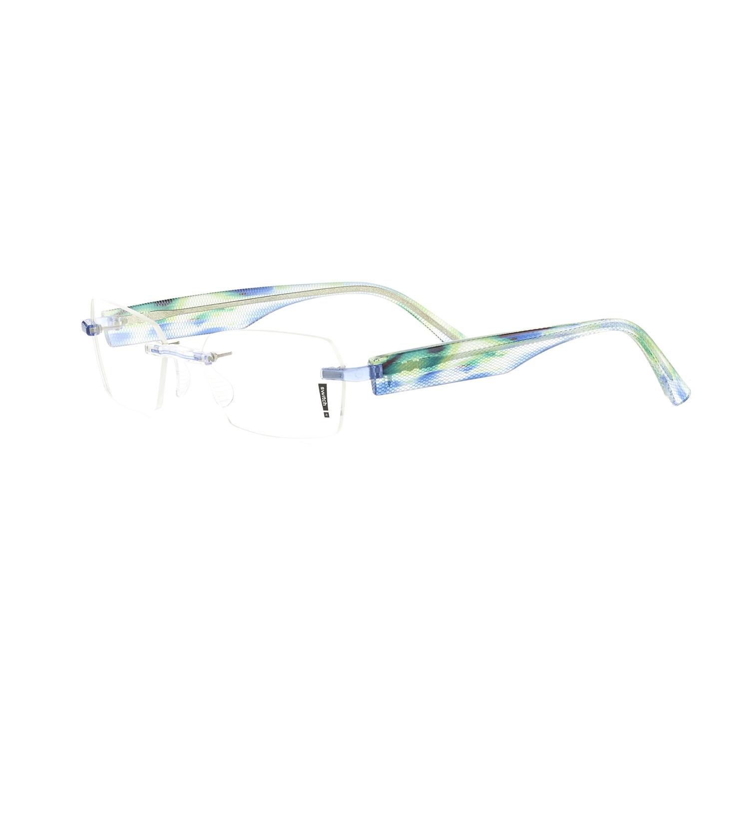 Switch it! Combi 2157 glasses frame interchangeable glasses set blue-green-transparent net