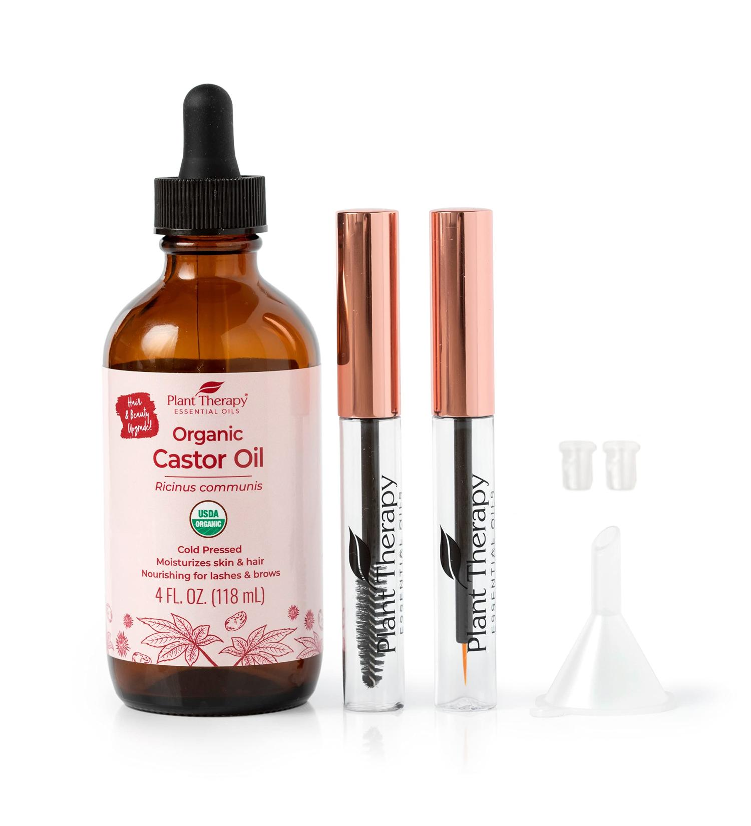 Plant Therapy USDA Organic Castor Oil Starter Set - 100% Pure, Cold Pressed & Hexane Free for Conditioning, Healing, and Hair Growth - 6 Piece Set - Buy Online on GoSupps.com