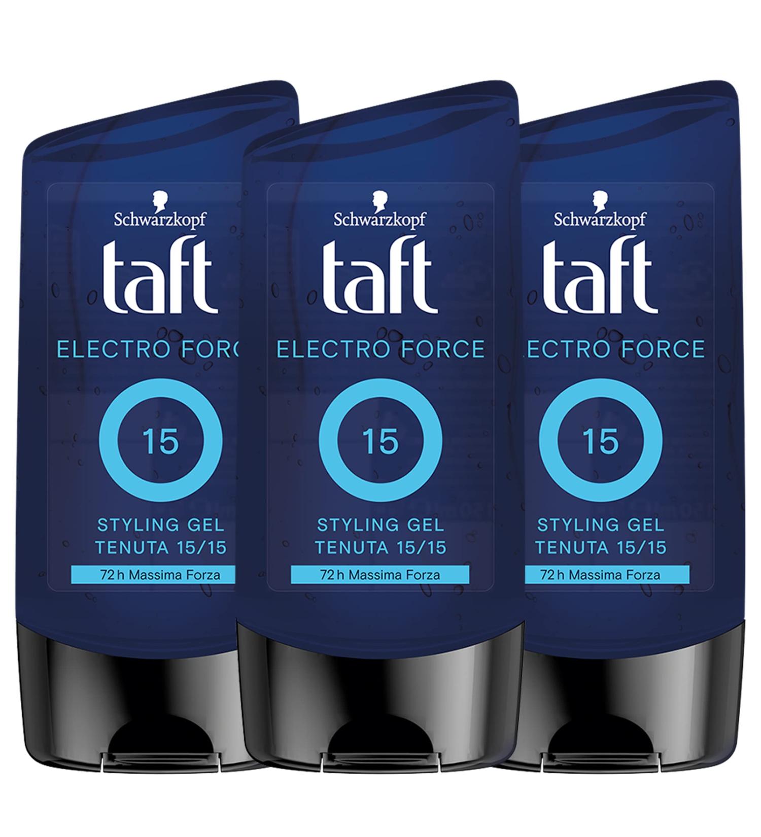 Testanera Gel Taft Electro Force - 3 x 150 ml Total: 450 ml - Buy Online on GoSupps.com