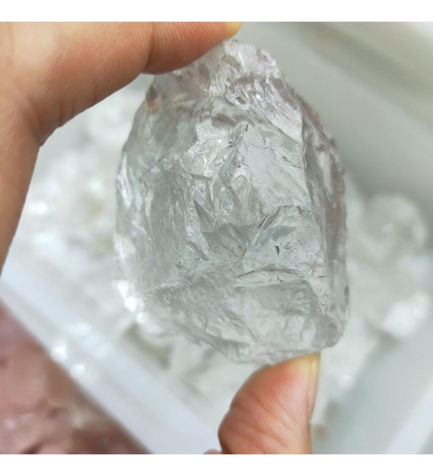 Crystal 1pcs Natural Raw Clear Quartz White Crystal Rock Stone Specimen Restoration of Minerals Home Decoration Can be Used for ningxiao (Size : 50-80g) - Buy Online on GoSupps.com