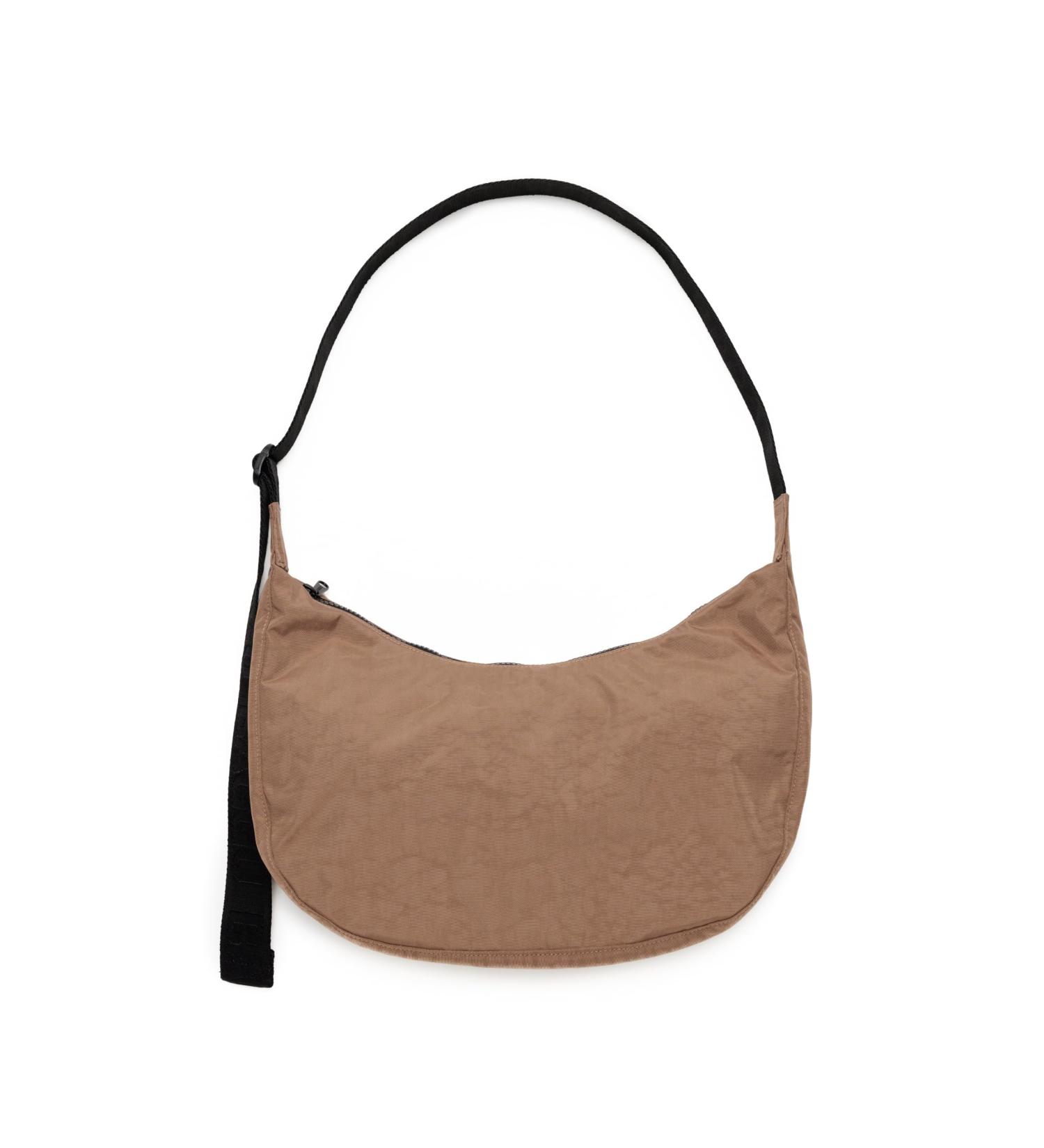 Medium Nylon Crescent Bag Cocoa